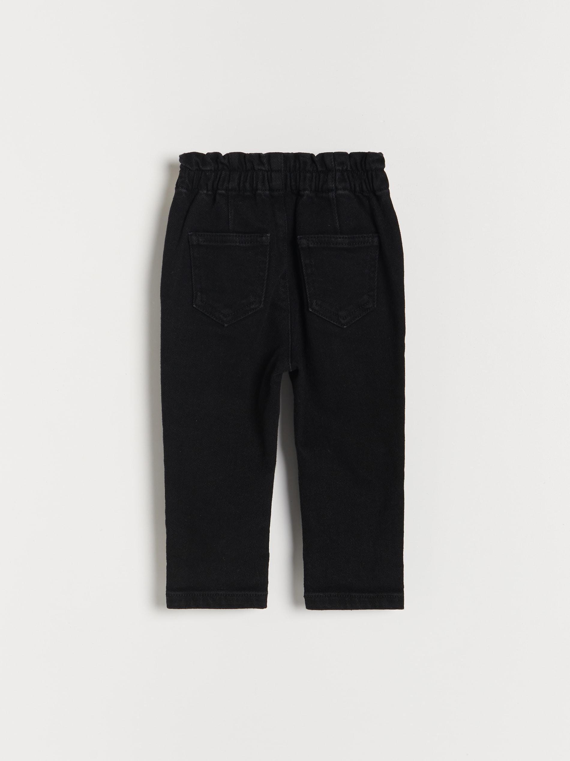 Black Paperbag Jeans, Kids Girl, , large image number 1