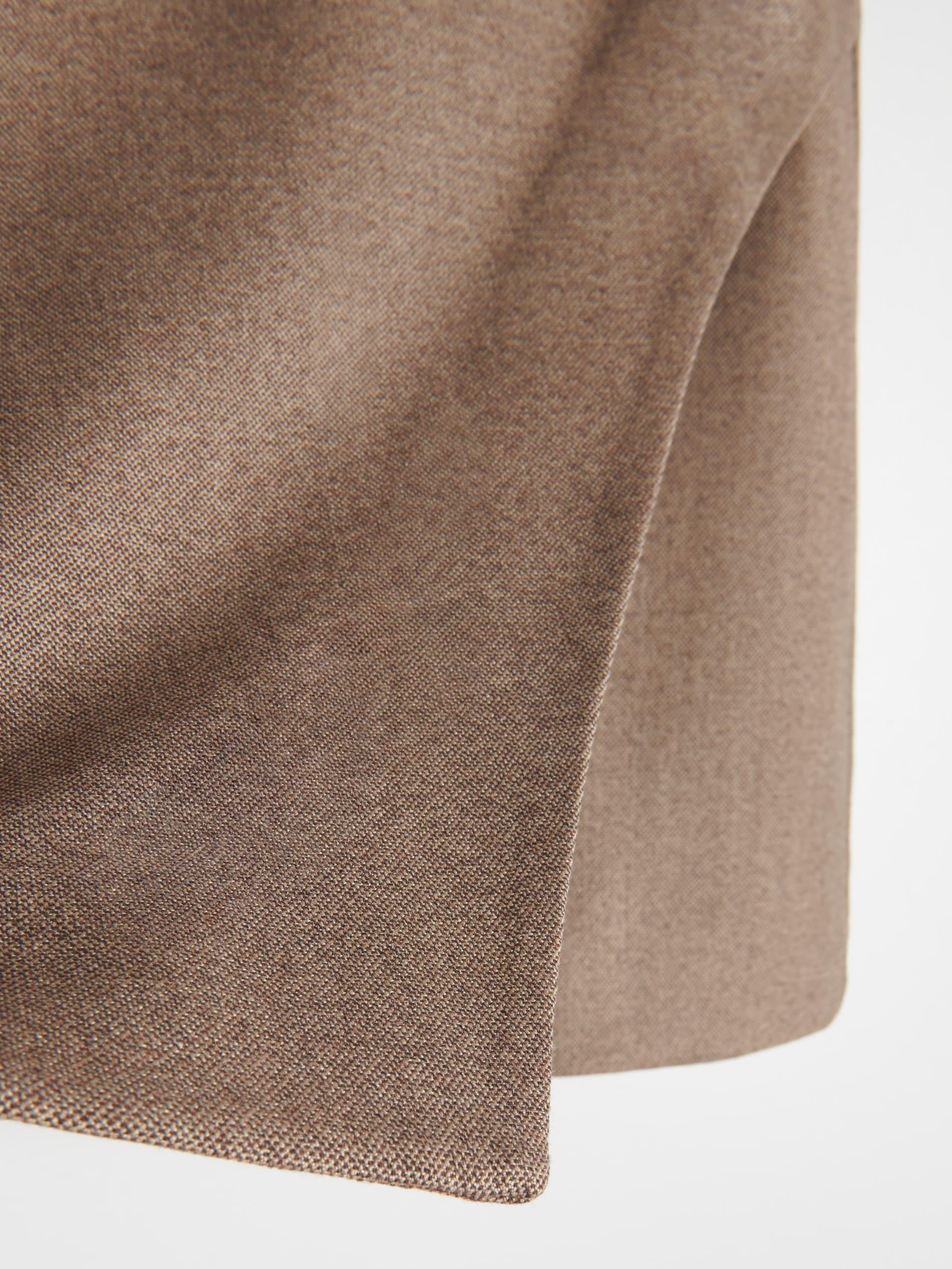 Beige Skirt With Asymmetric Pleat Detail, , large image number 4