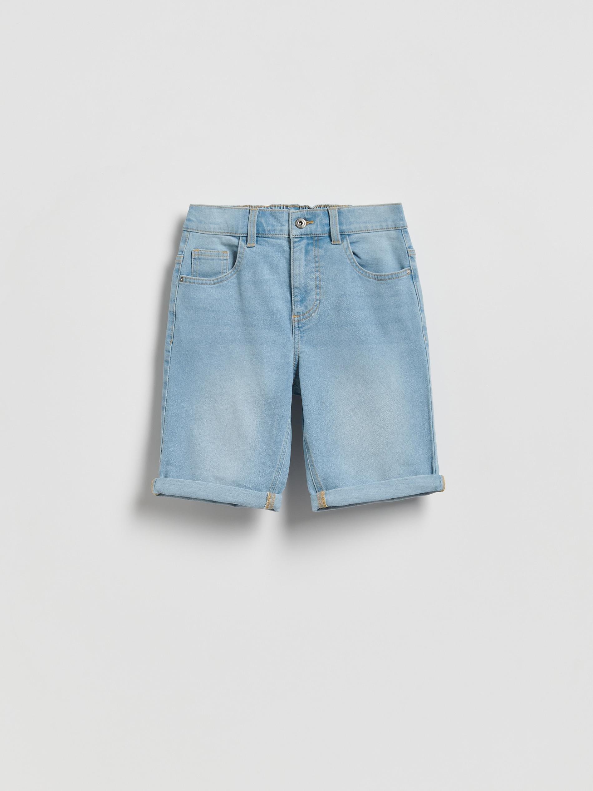 Blue Denim Shorts, Blue, large image number 0