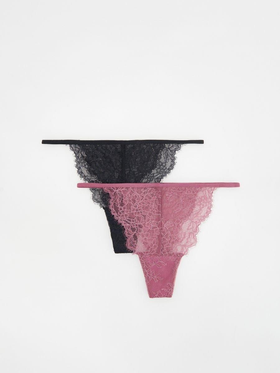 Purple Lace Thongs, Set Of 2, , large image number 3