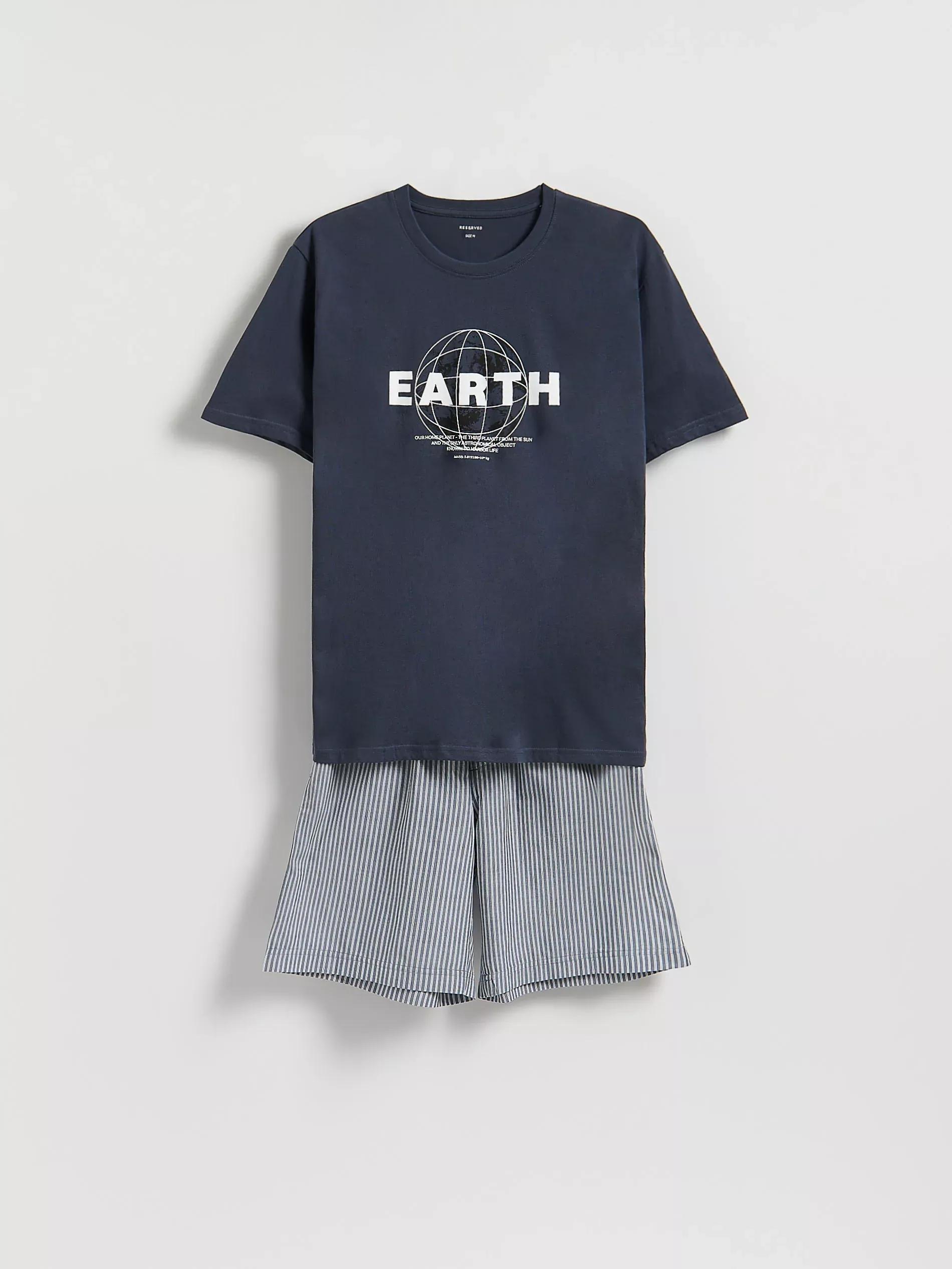 NAVY Two piece printed pyjama set, Blue, large image number 4