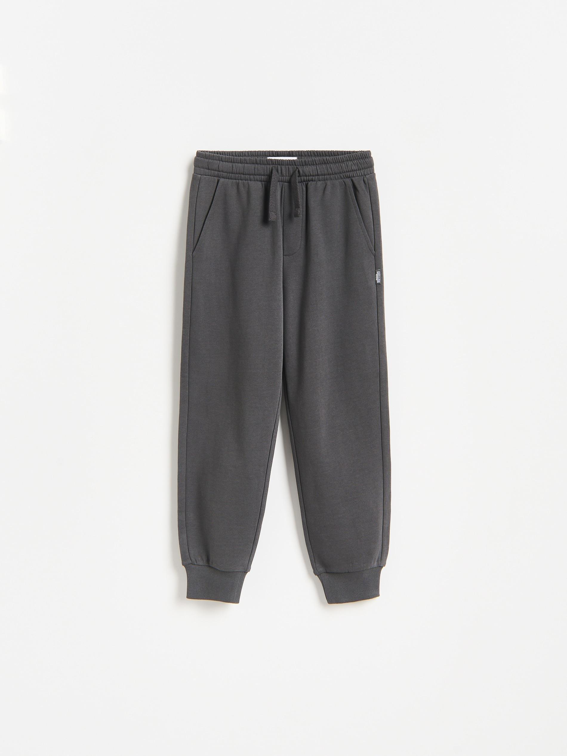 Grey Cotton Joggers, Grey, large image number 0