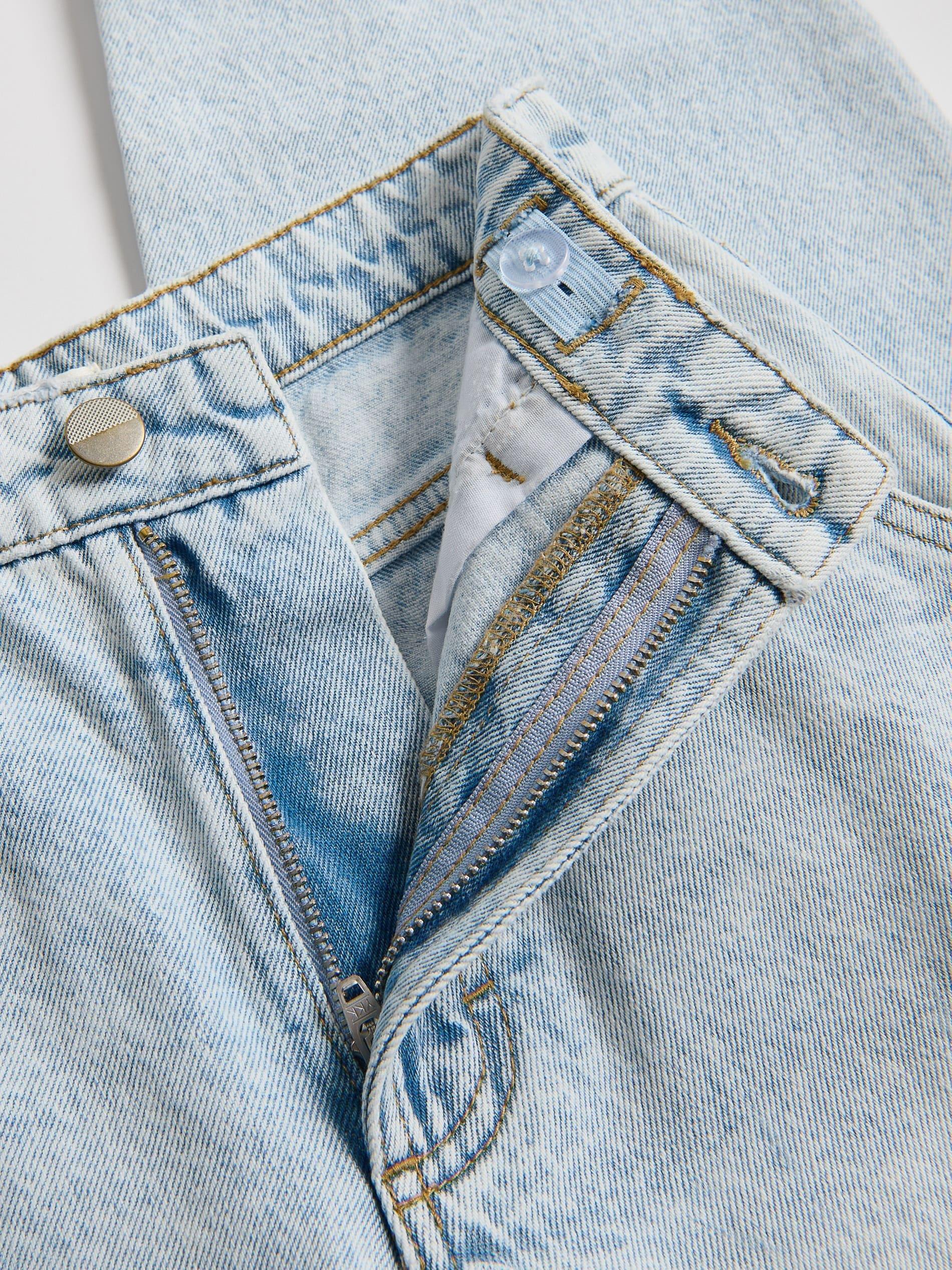 Blue Baggy Jeans With Cargo Pockets, Blue, large image number 3