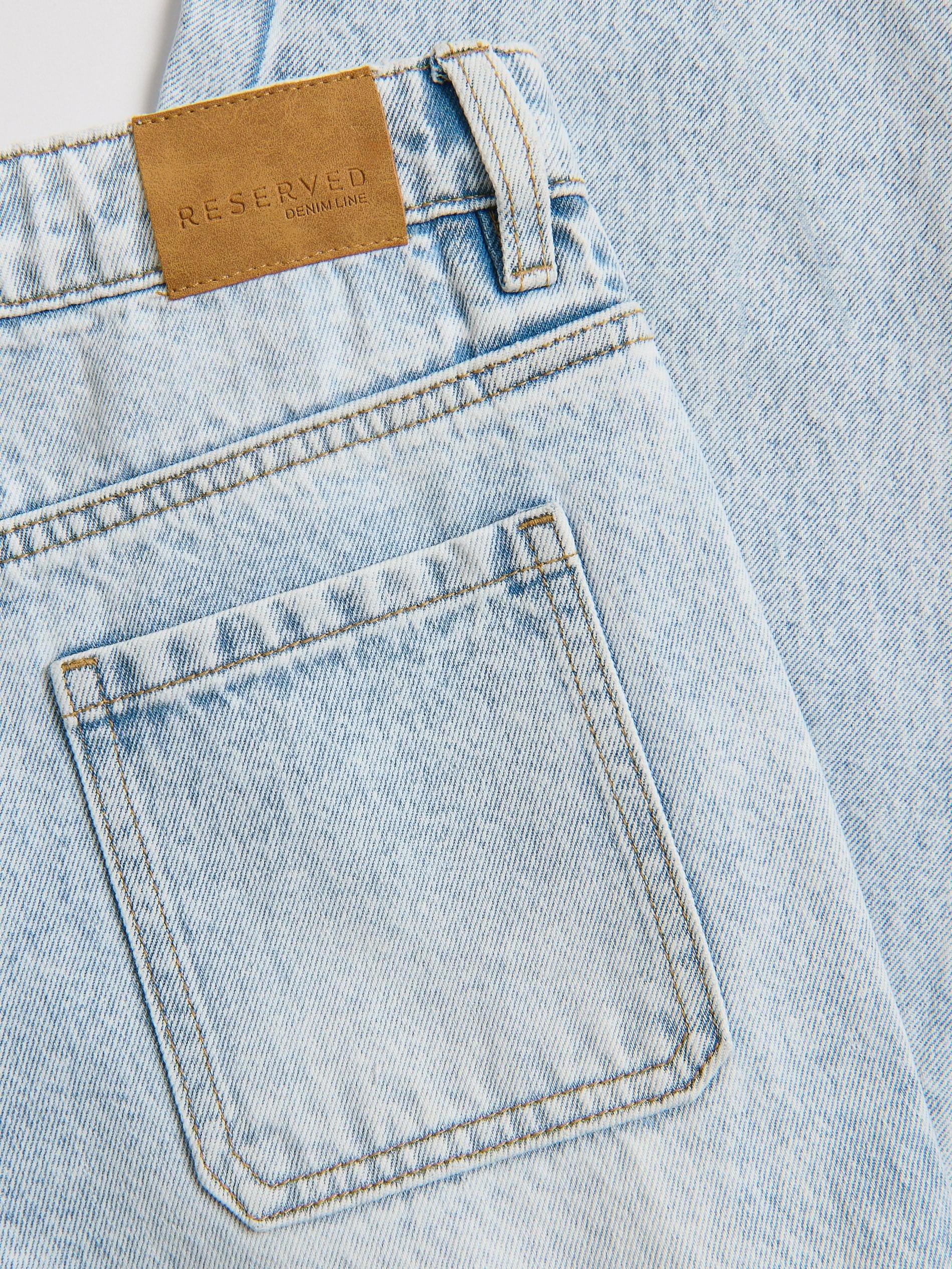 Blue Baggy Jeans With Cargo Pockets, Blue, large image number 5