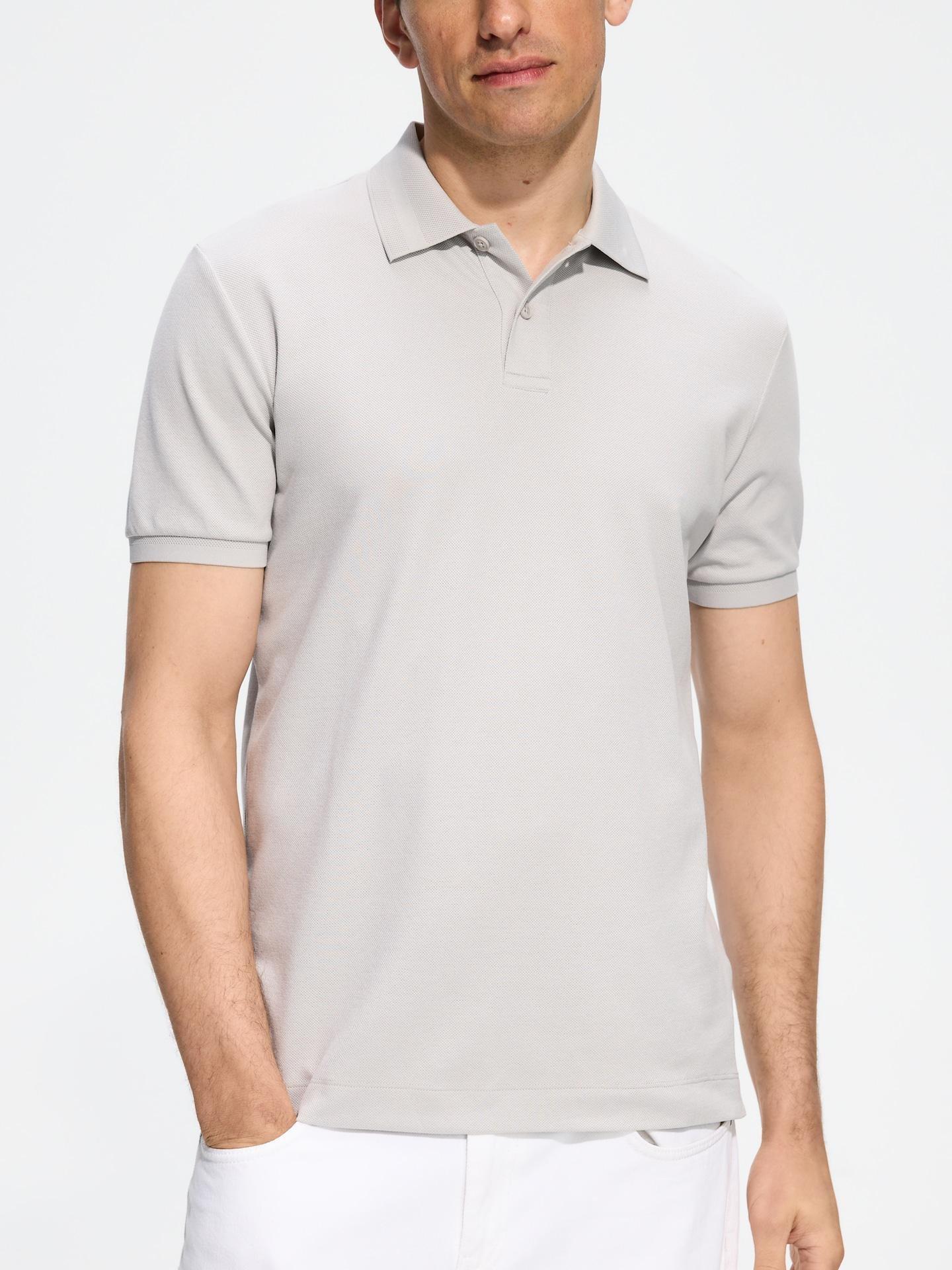 Grey Regular Fit Polo Shirt, Light grey, large image number 1