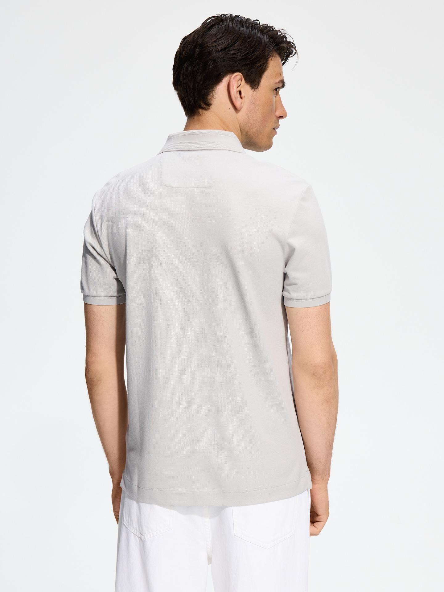 Grey Regular Fit Polo Shirt, Light grey, large image number 3
