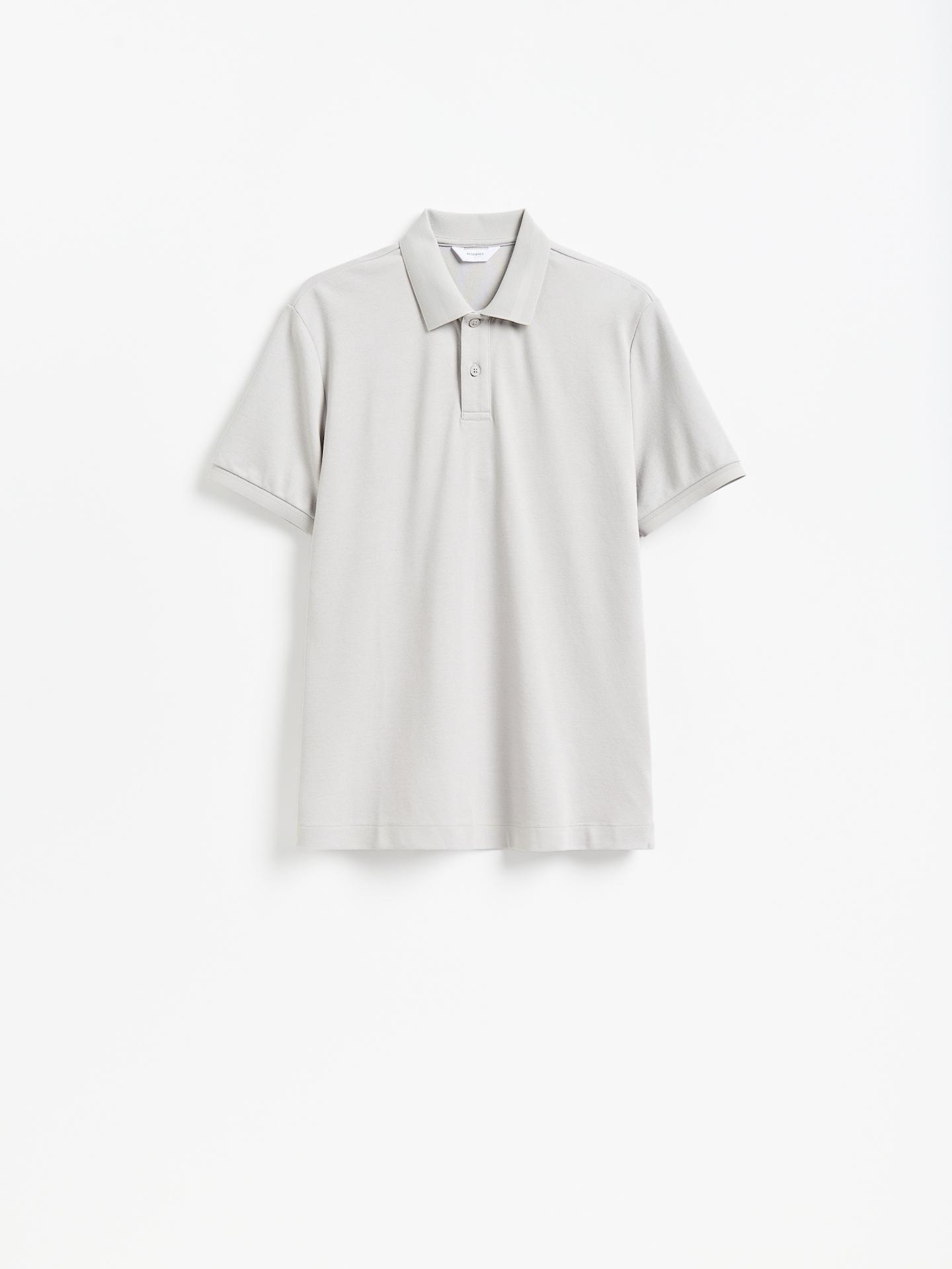 Grey Regular Fit Polo Shirt, Light grey, large image number 4
