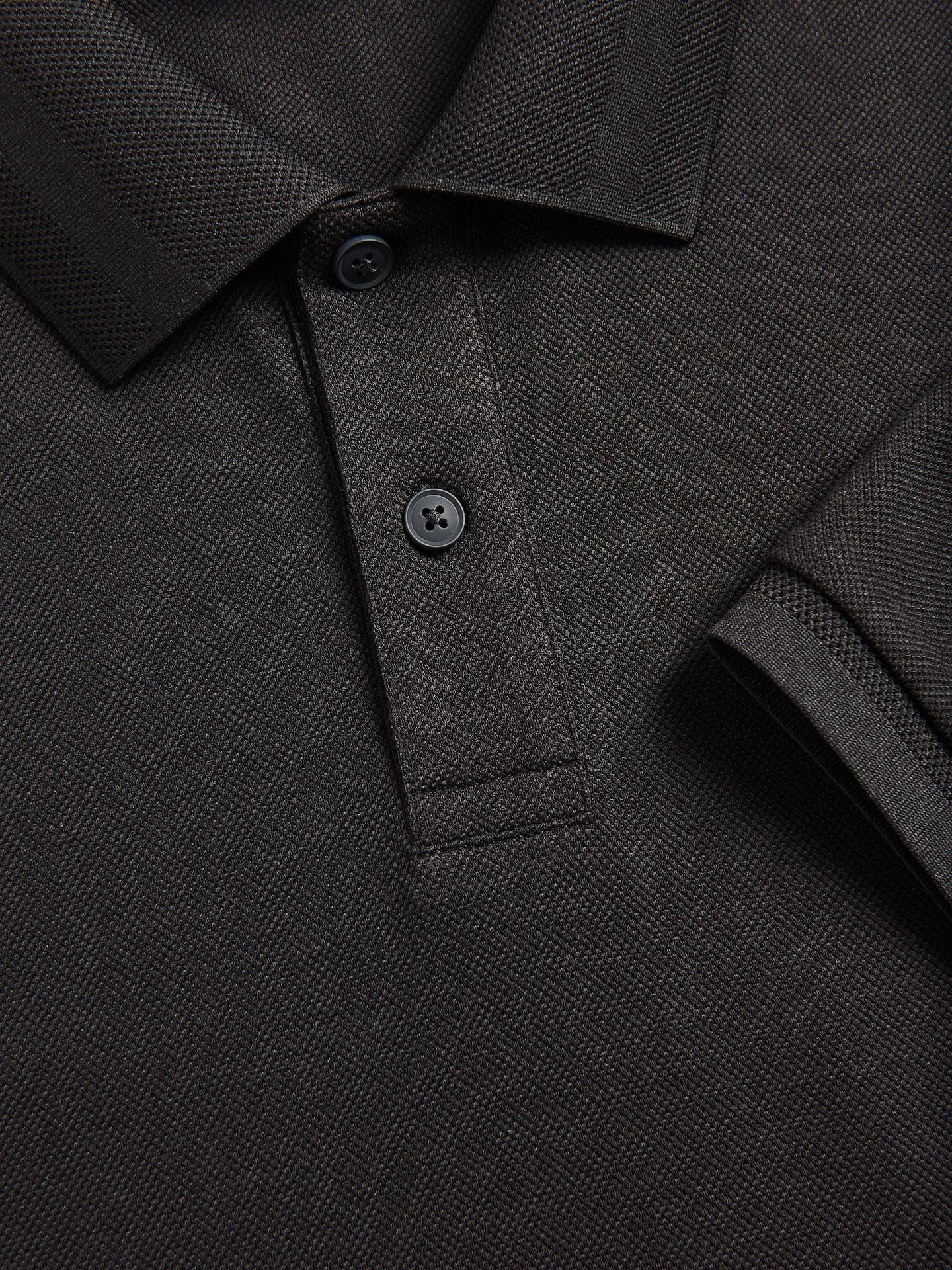 Black Regular Fit Polo Shirt, Black, large image number 5