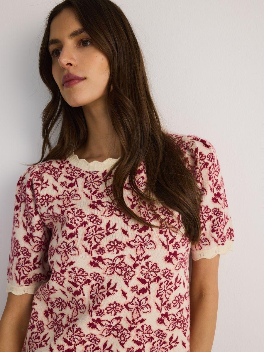 Multicolour Short Sleeve Sweater, , large image number 0