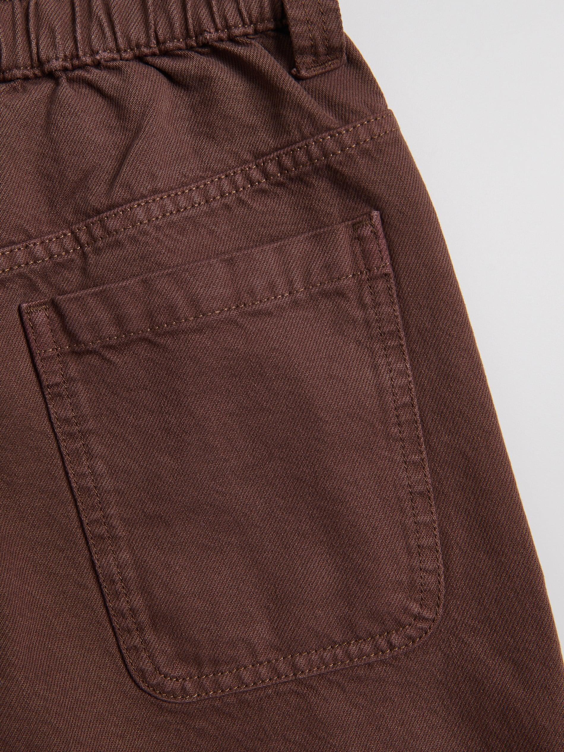 Brown Denim Shorts, 7401_88J, large image number 1