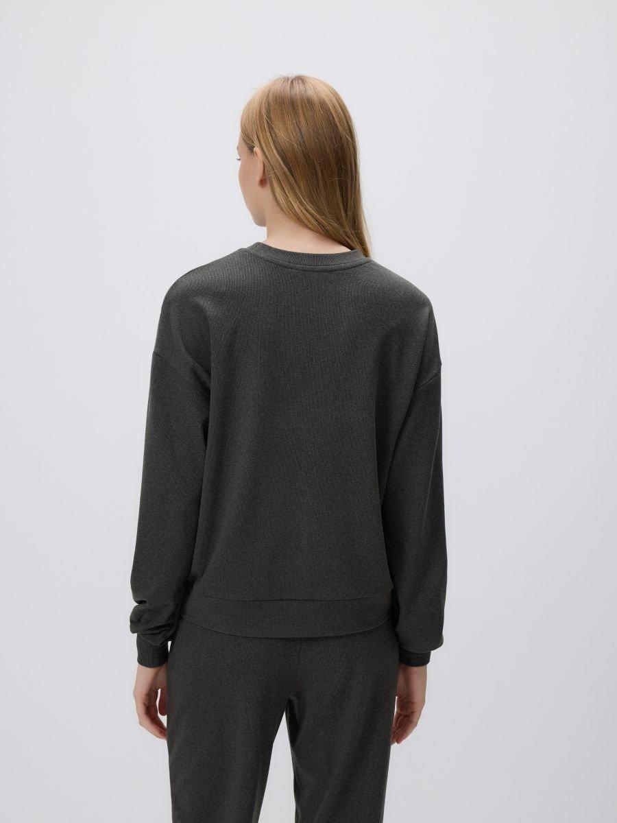 Grey Plain Sweatshirt, Grey, large image number 1