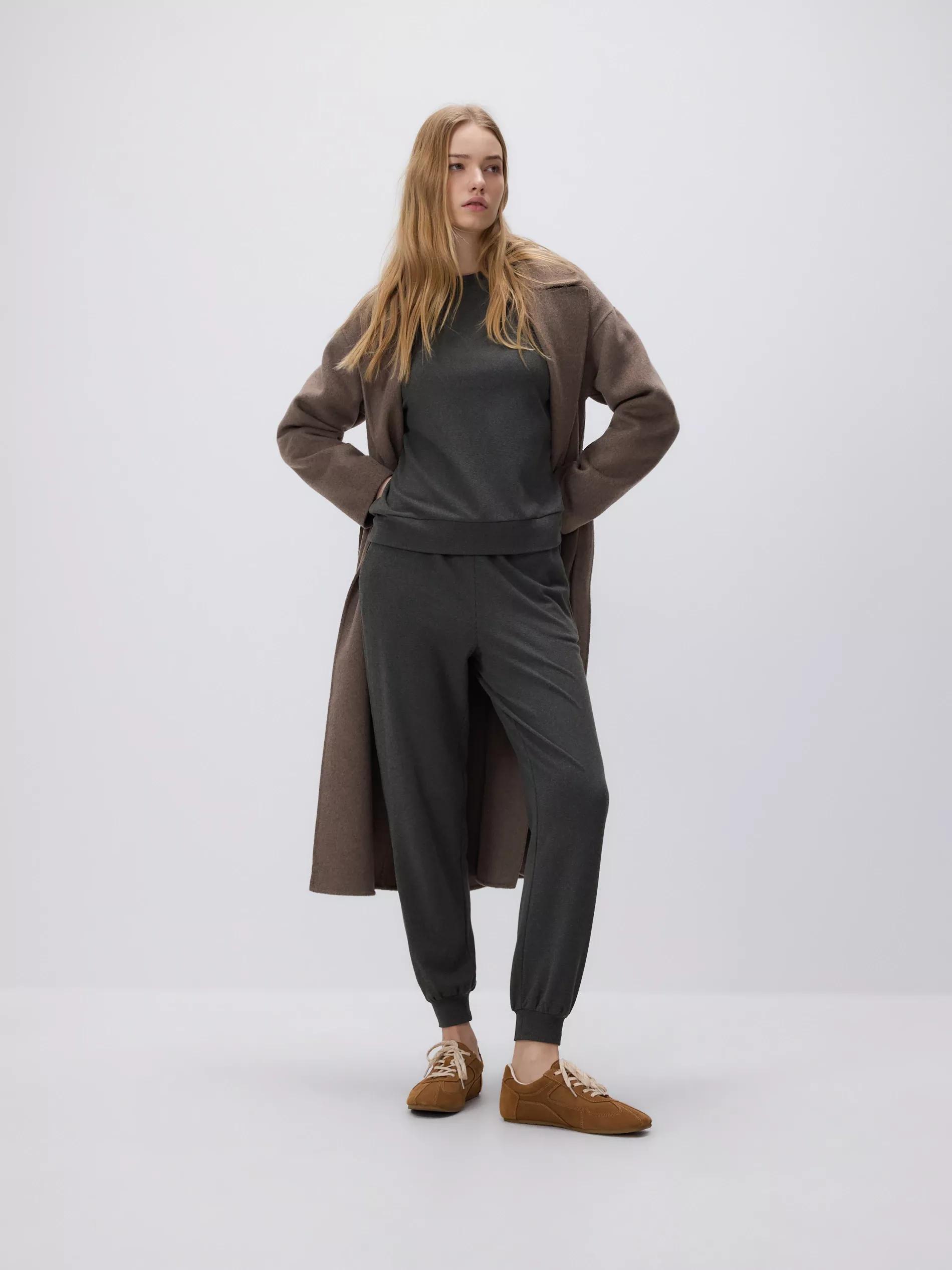 Grey Plain Sweatshirt, Grey, large image number 5