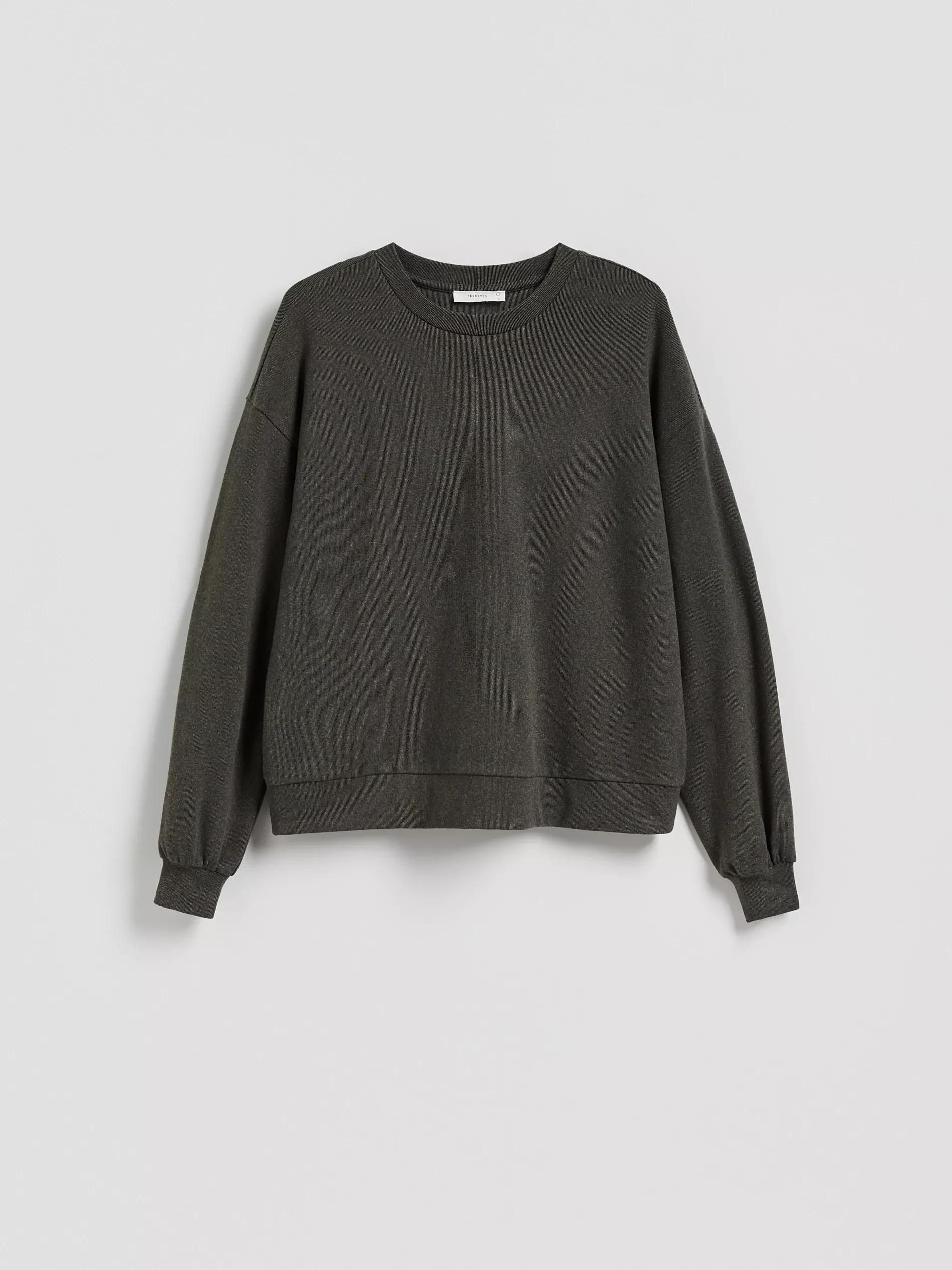 Grey Plain Sweatshirt, Grey, large image number 7