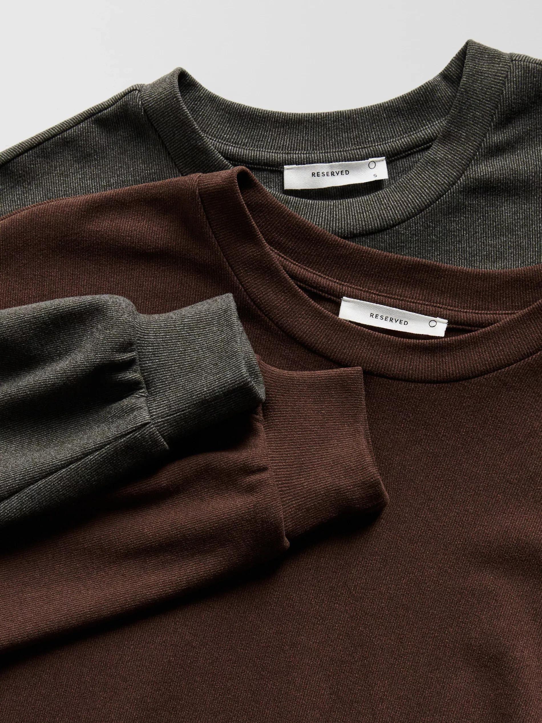 Grey Plain Sweatshirt, Grey, large image number 8