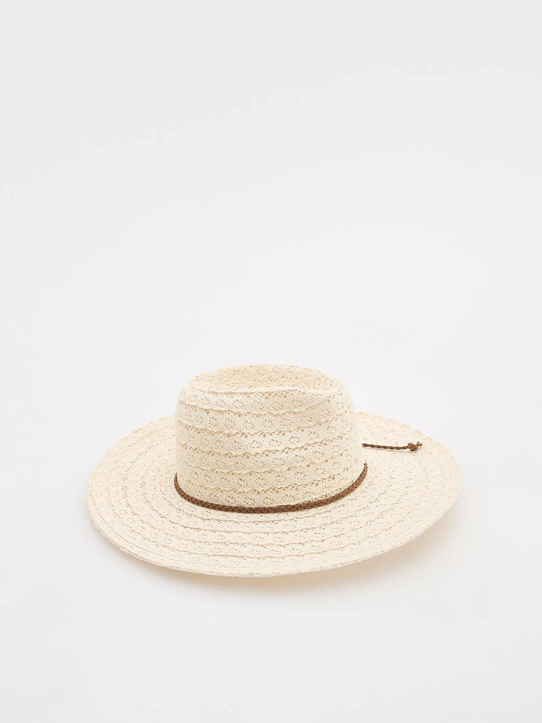 Beige Hat, Ivory, large image number 1