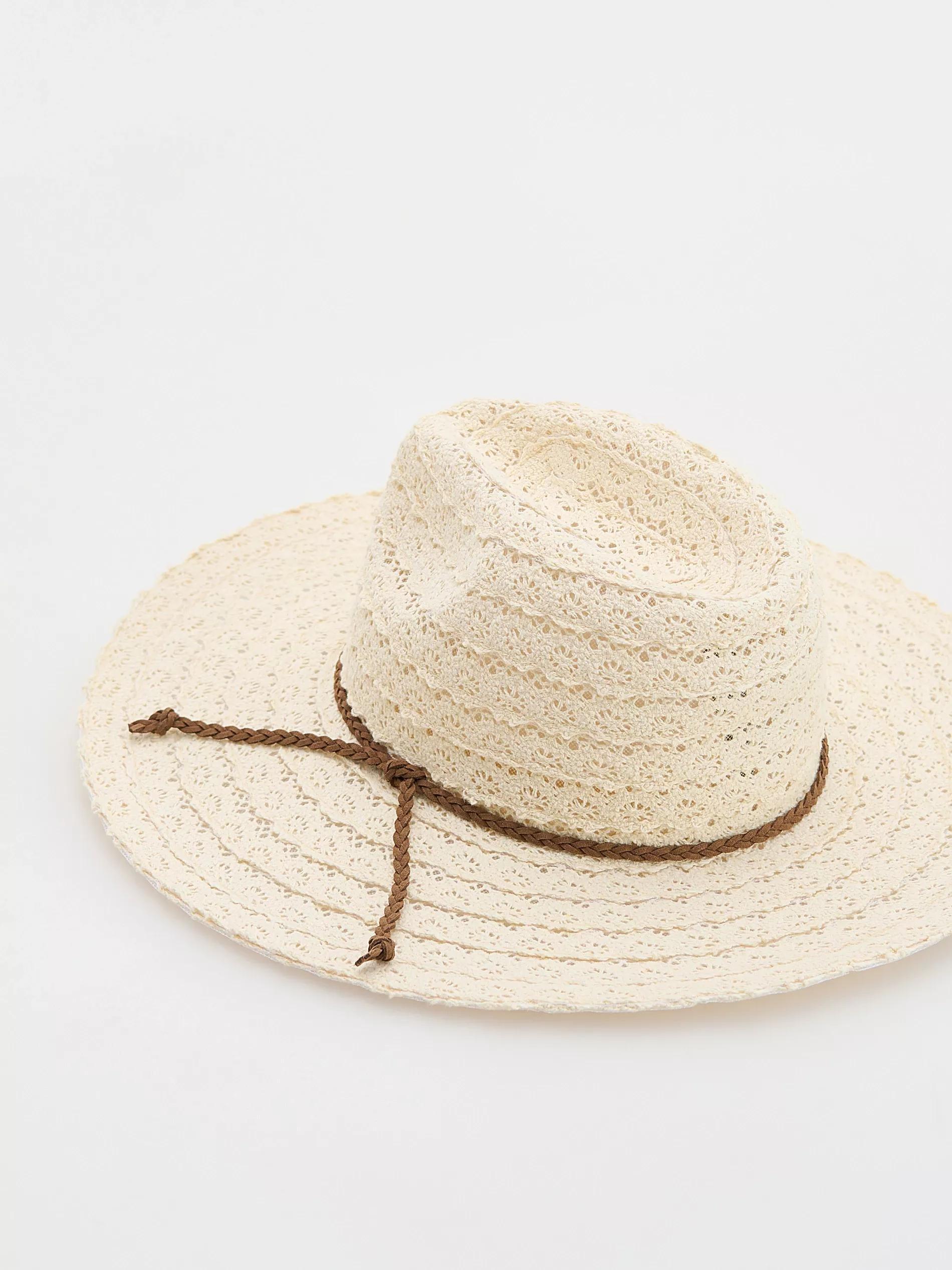 Beige Hat, Ivory, large image number 2