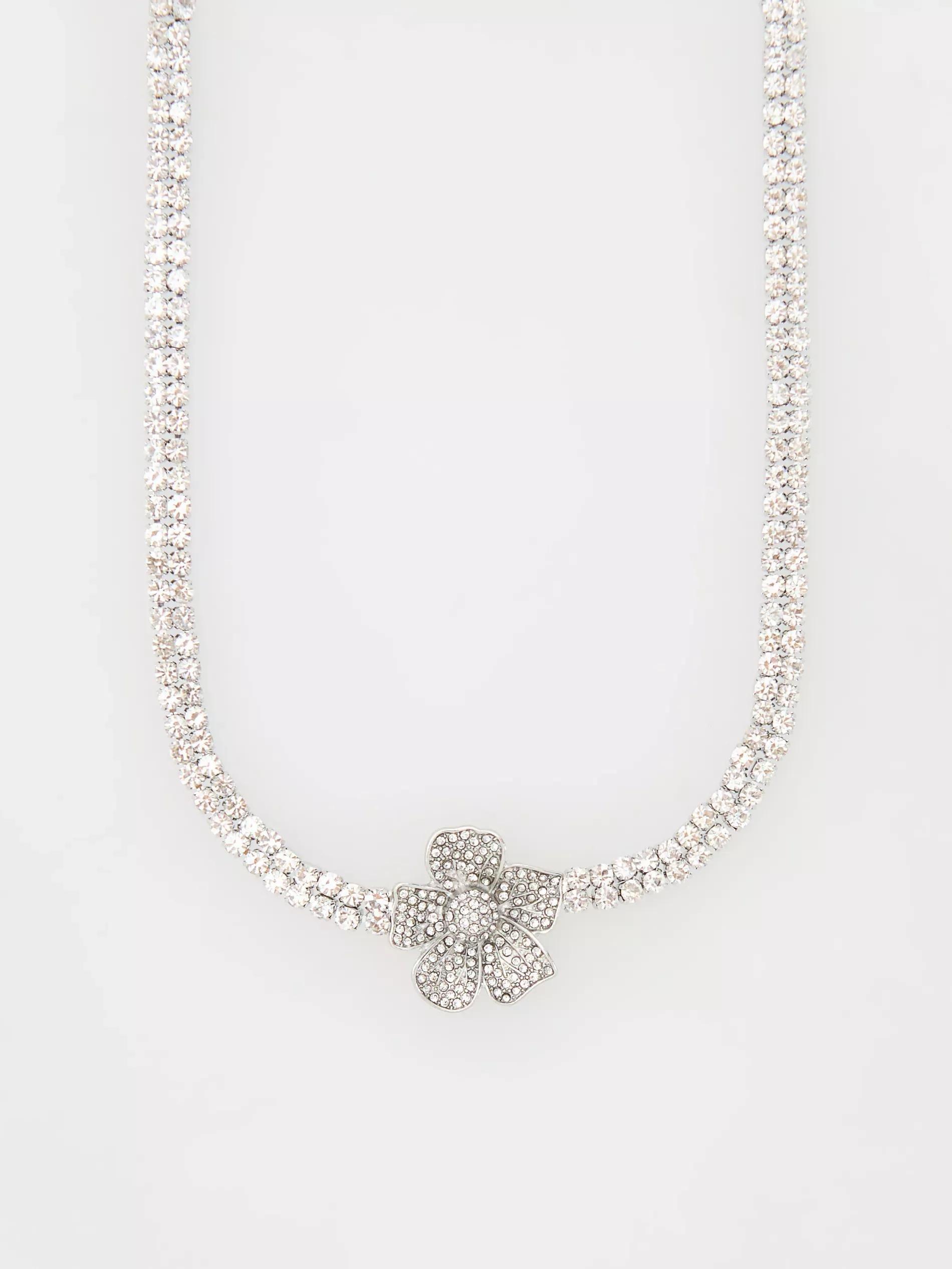Silver Necklace With Pendant, Silver, large image number 3