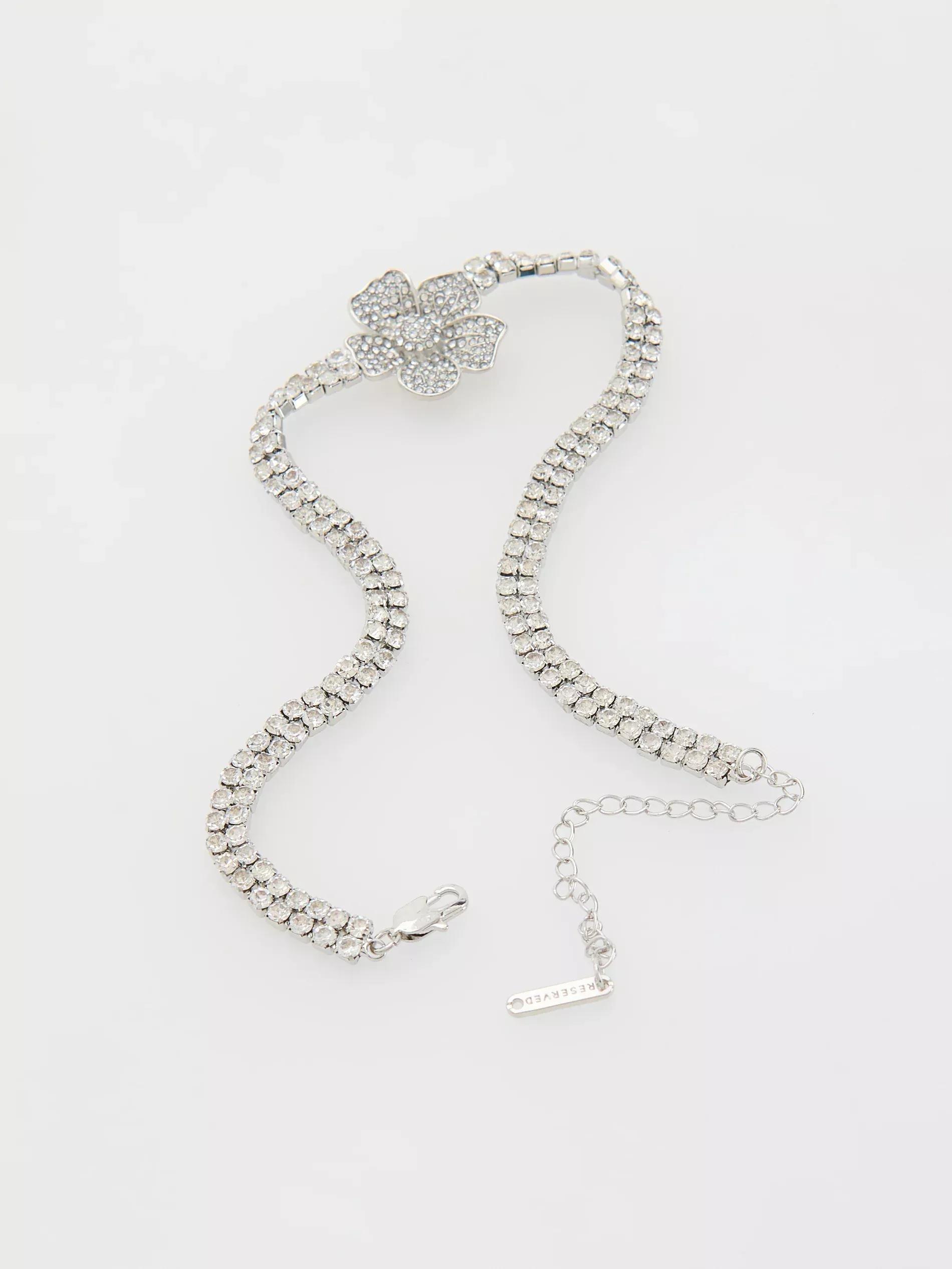 Silver Necklace With Pendant, Silver, large image number 4