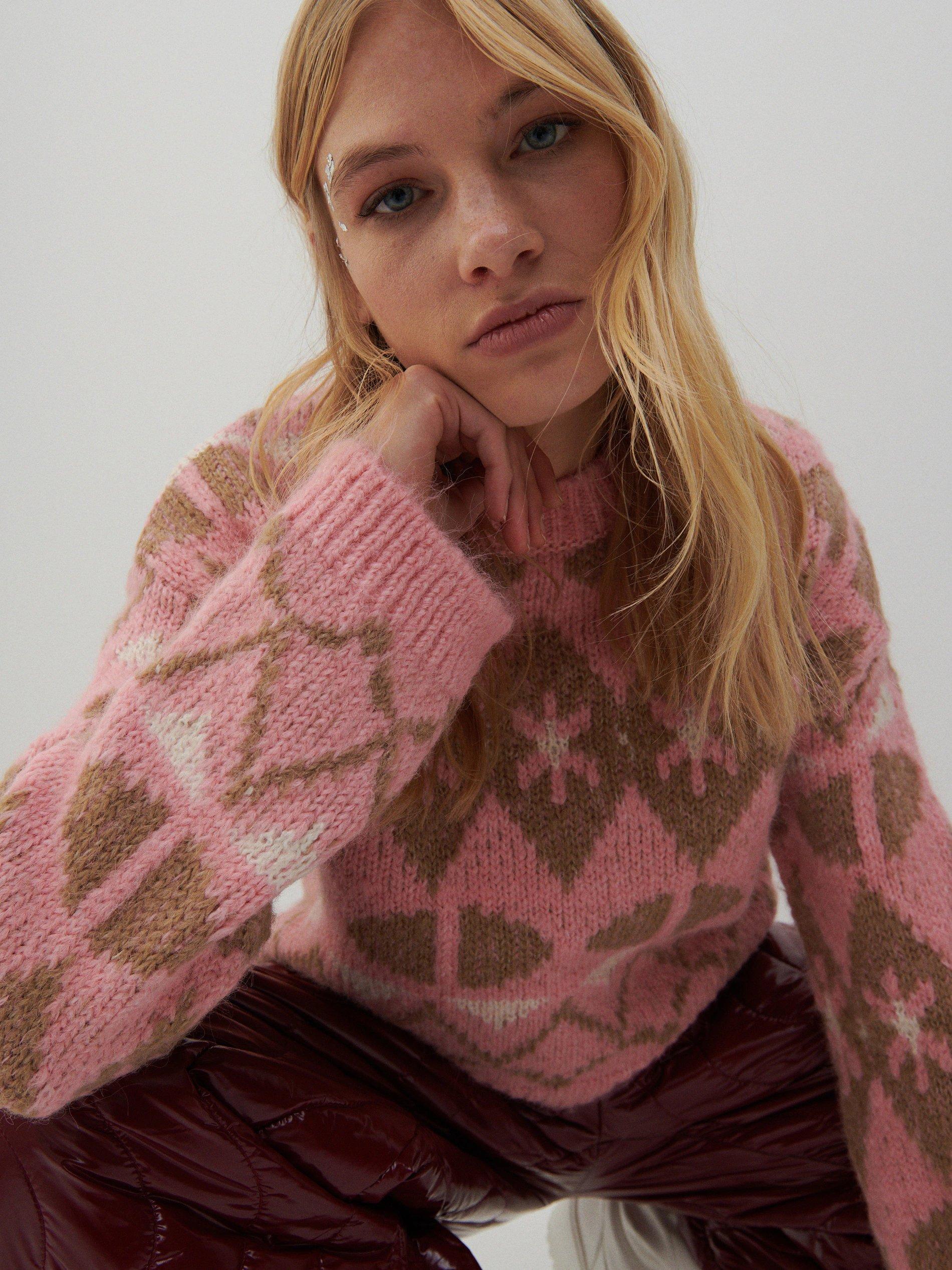 Multicolor Patterned Sweater, Women, , large image number 0
