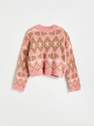 Reserved - Multicolor Patterned Sweater, Women
