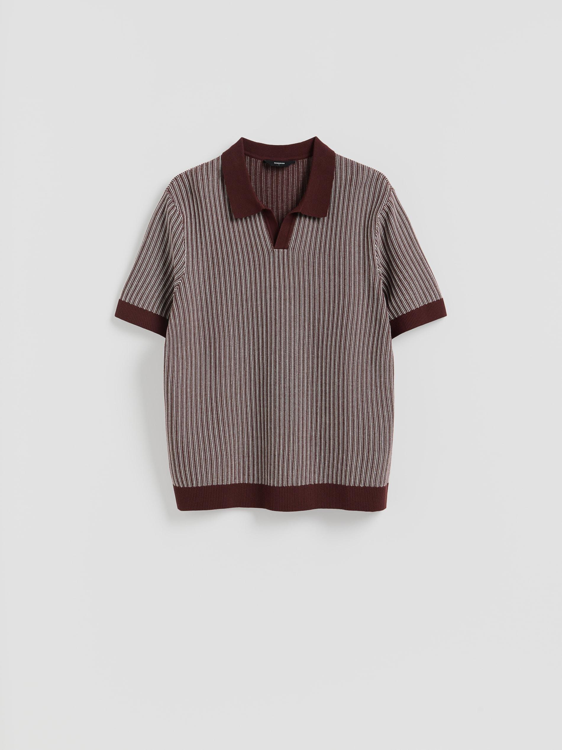 Brown Cotton Rich Polo Jumper, Brown, large image number 3