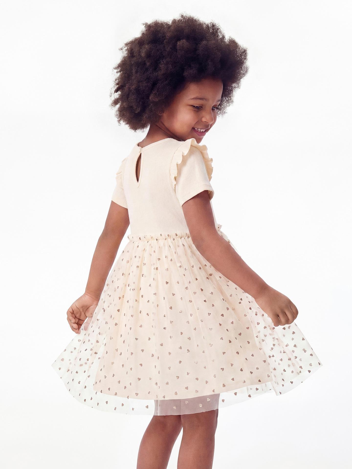 Cream Tulle Dress, Ivory, medium