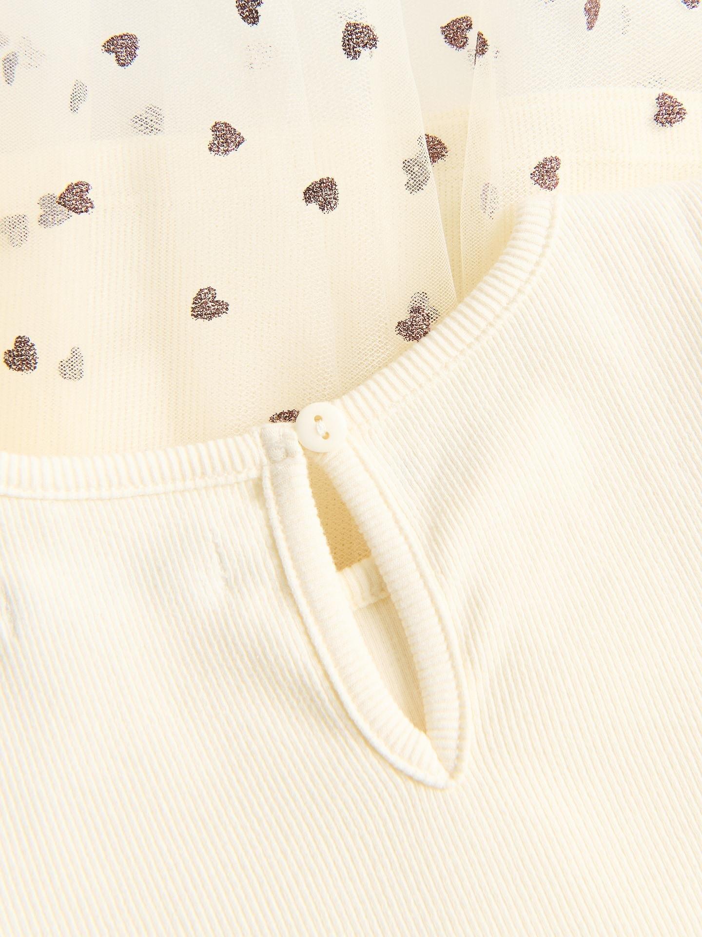 Cream Tulle Dress, Ivory, large image number 3