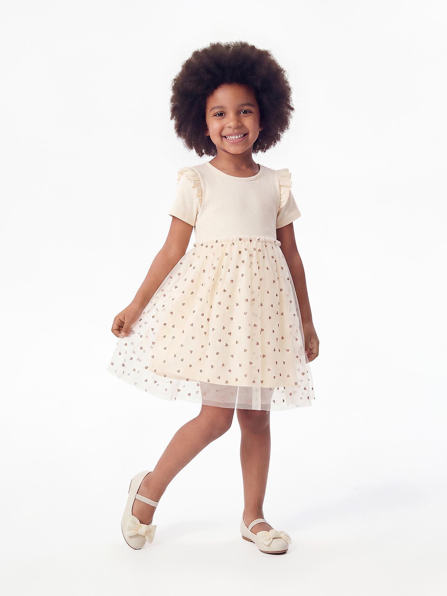 Cream Tulle Dress, Ivory, large image number 5