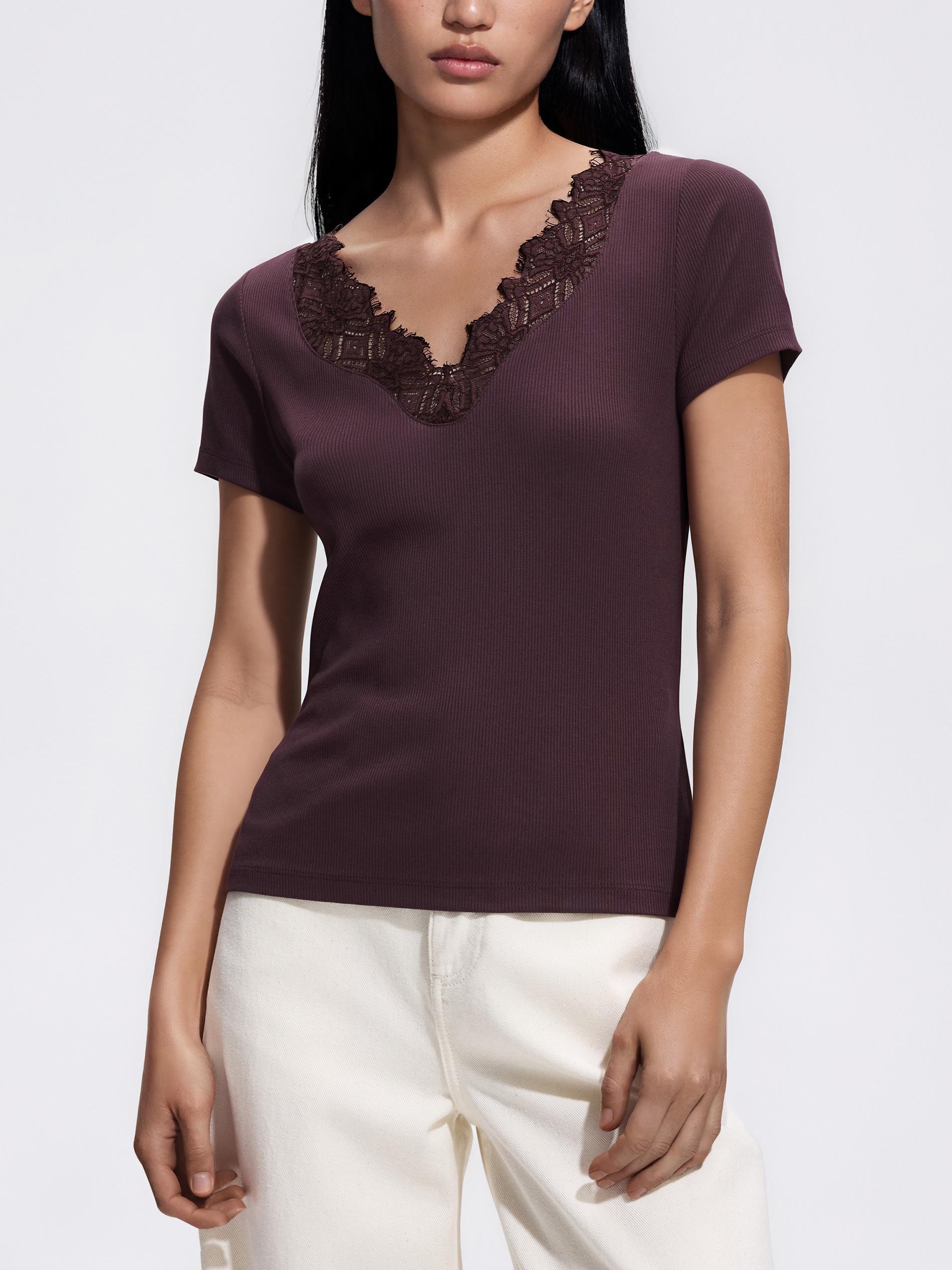 Purple Viscose Blouse, Purple, large image number 0