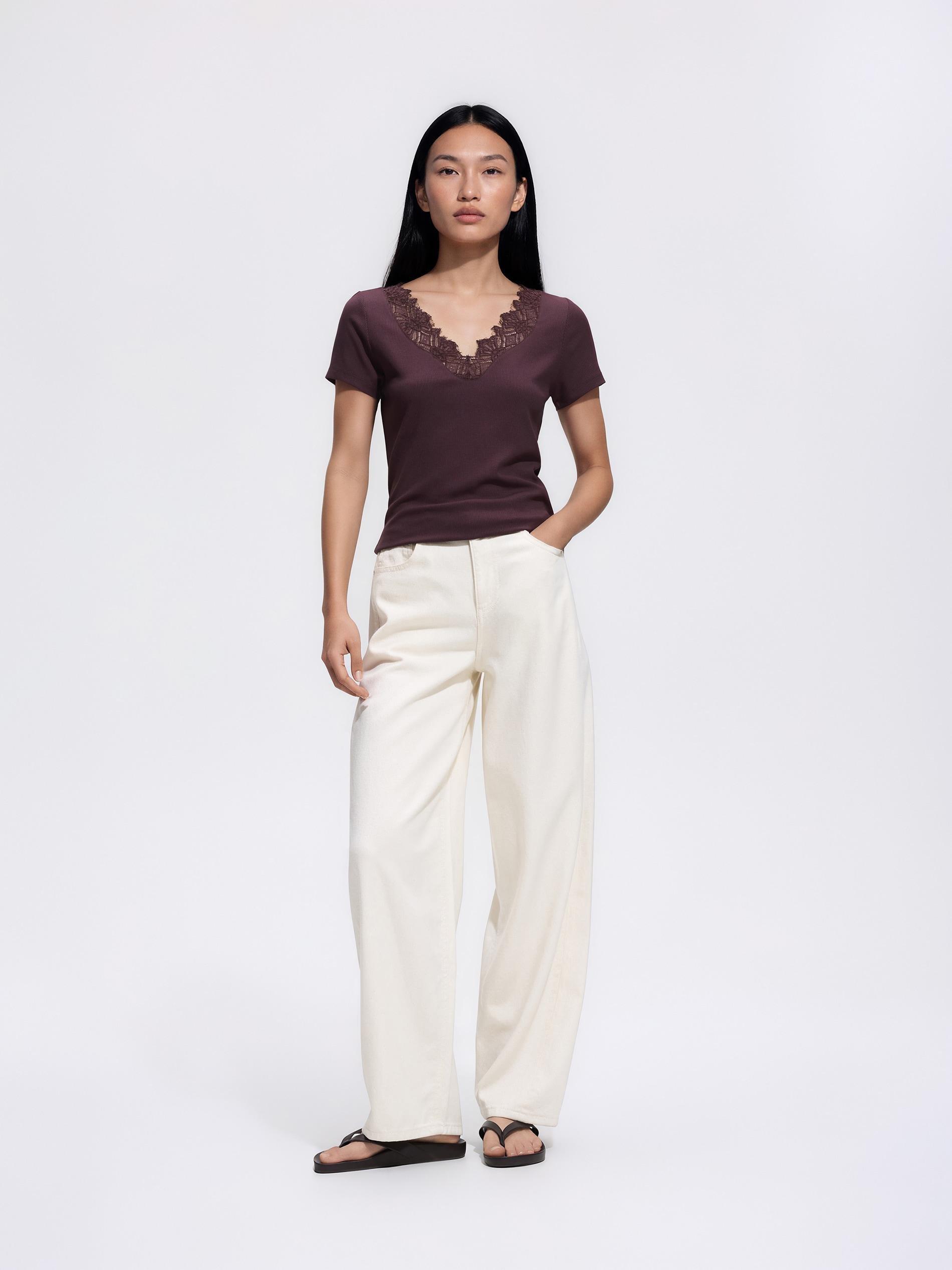 Purple Viscose Blouse, Purple, large image number 1
