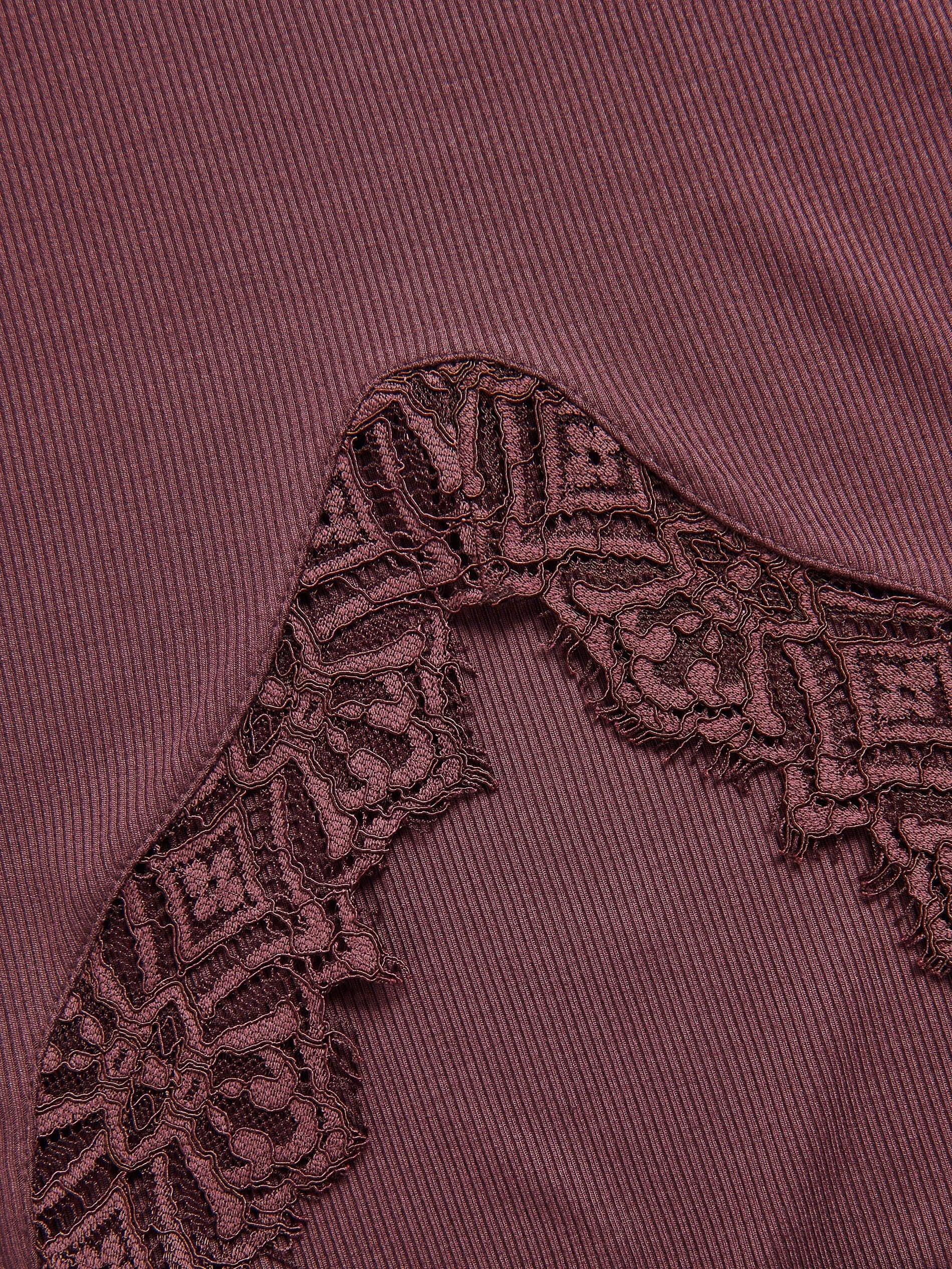 Purple Viscose Blouse, Purple, large image number 5