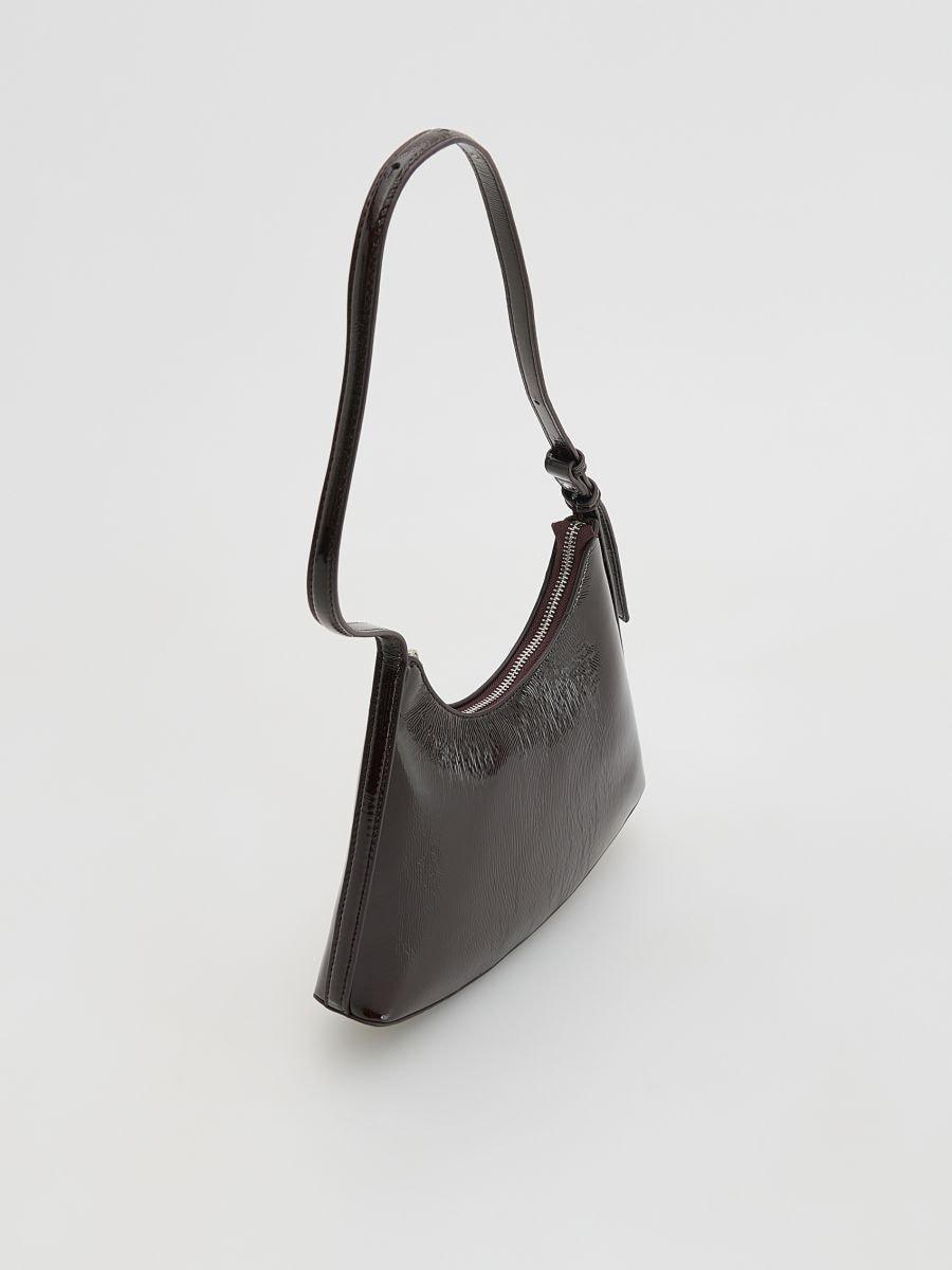 Brown Handbag, Burgundy, large image number 2