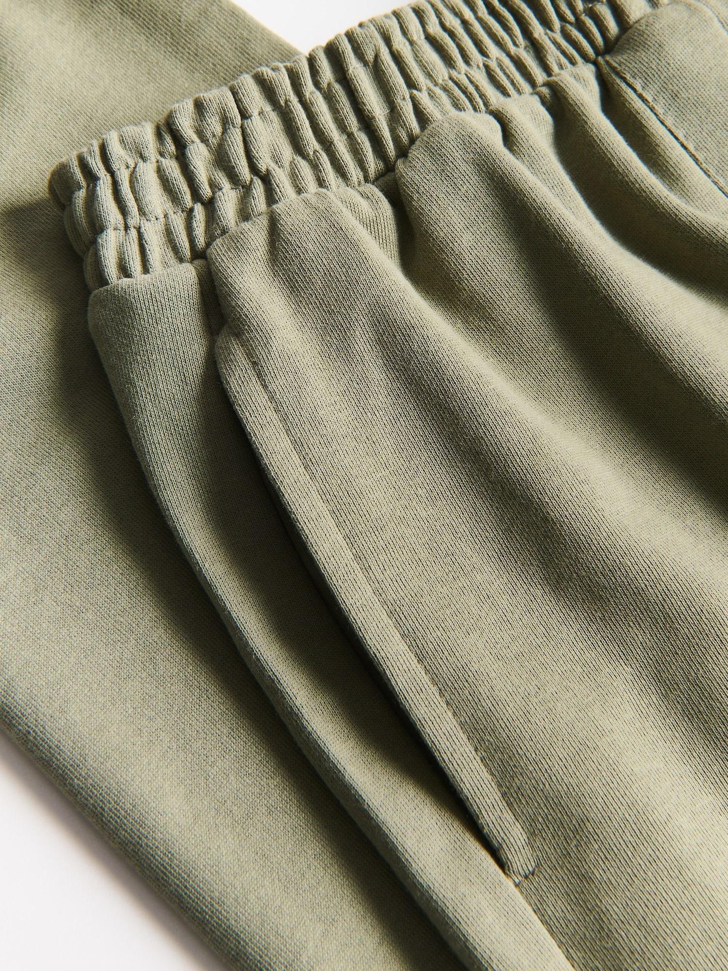 Green Cotton Joggers, Green, large image number 2