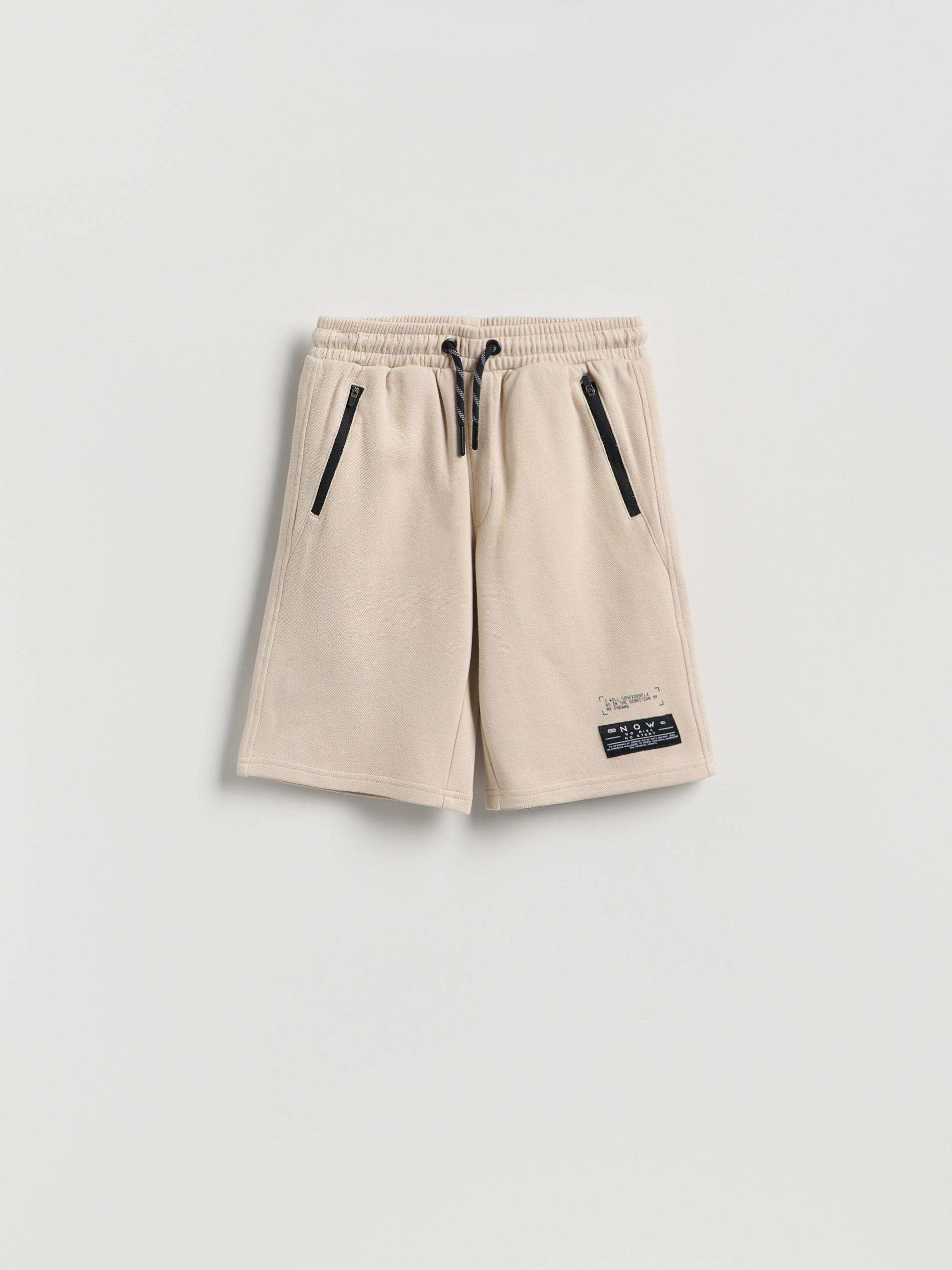 Beige Bermuda Shorts, Ivory, large image number 0