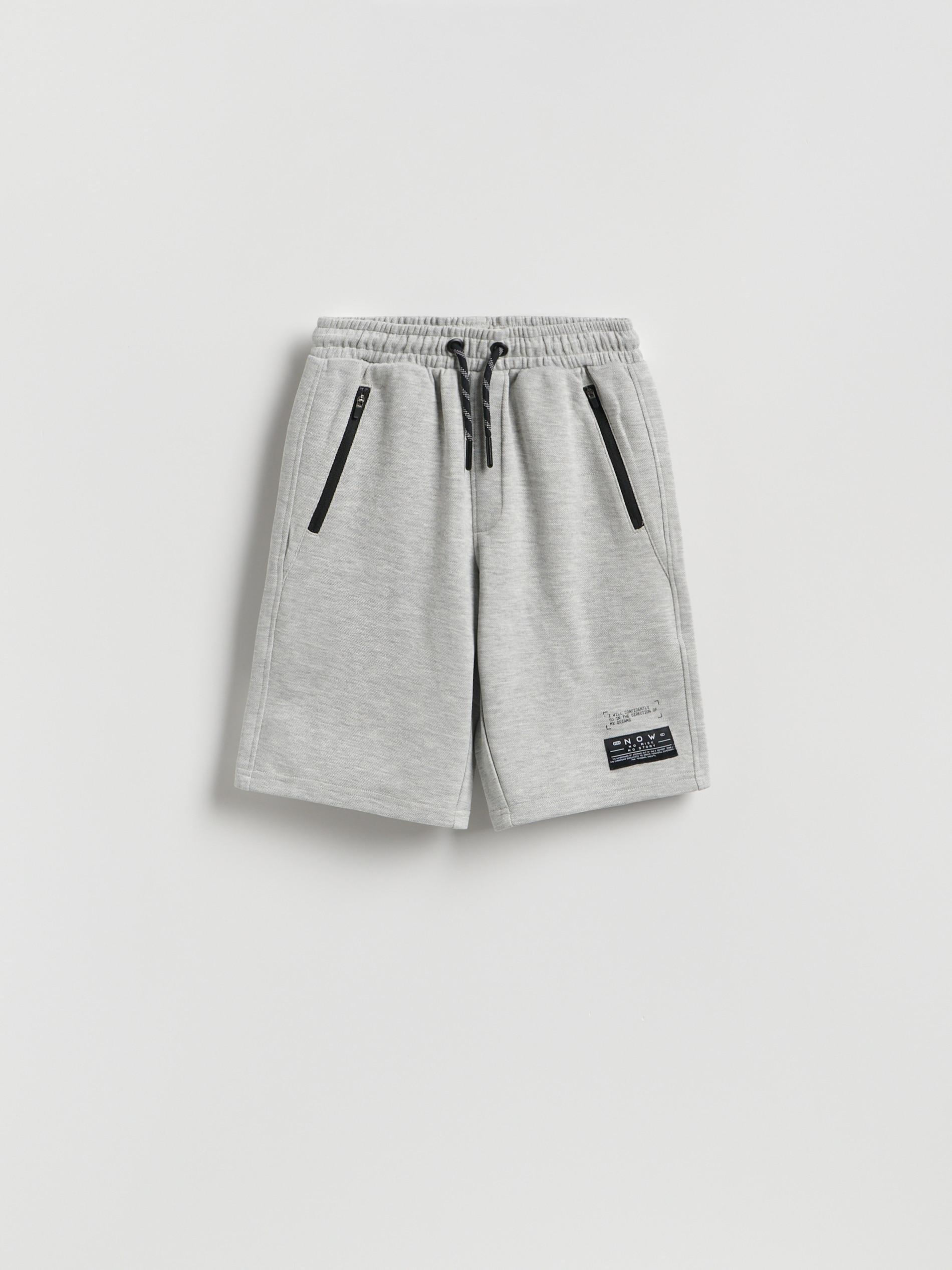 Grey Bermuda Shorts, Light grey, large image number 0