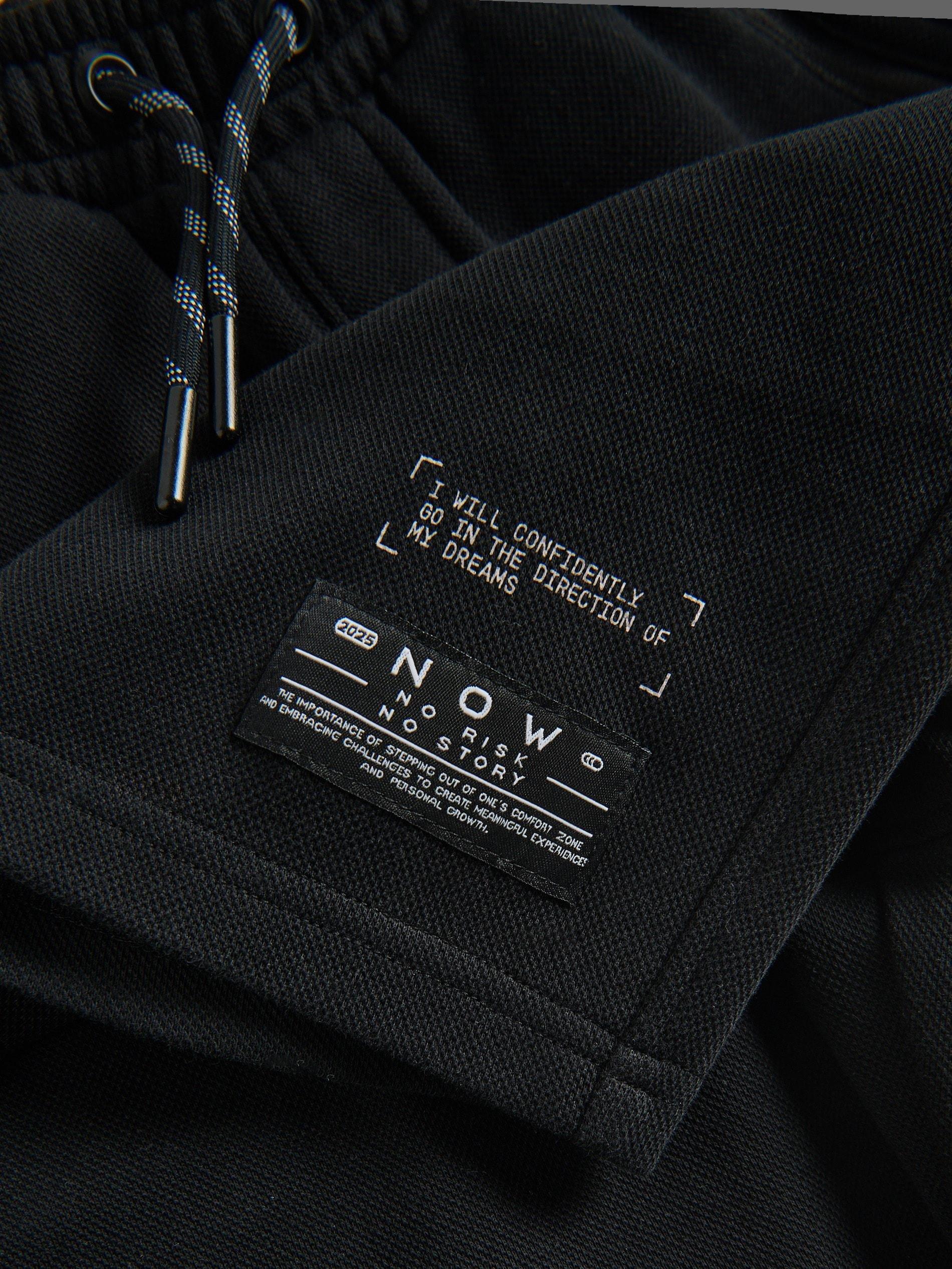 Black Bermuda Shorts, Black, medium