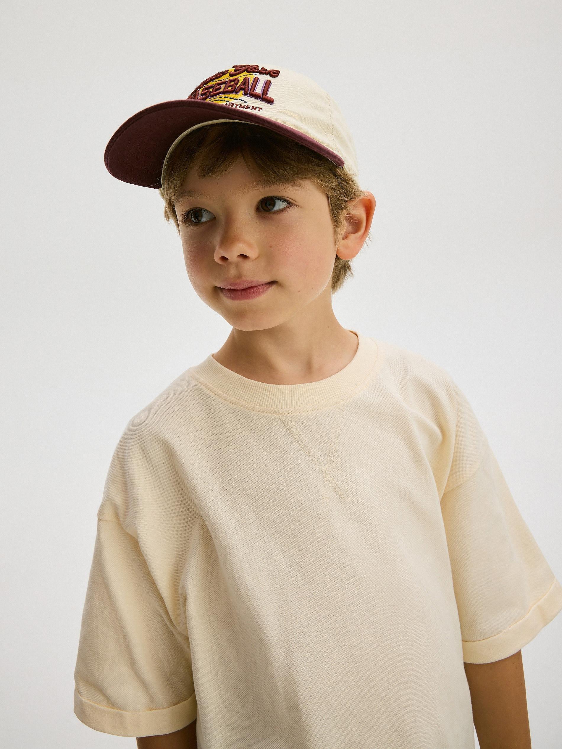 Multicolour Cotton Baseball Cap, Kids Boys, , large image number 0