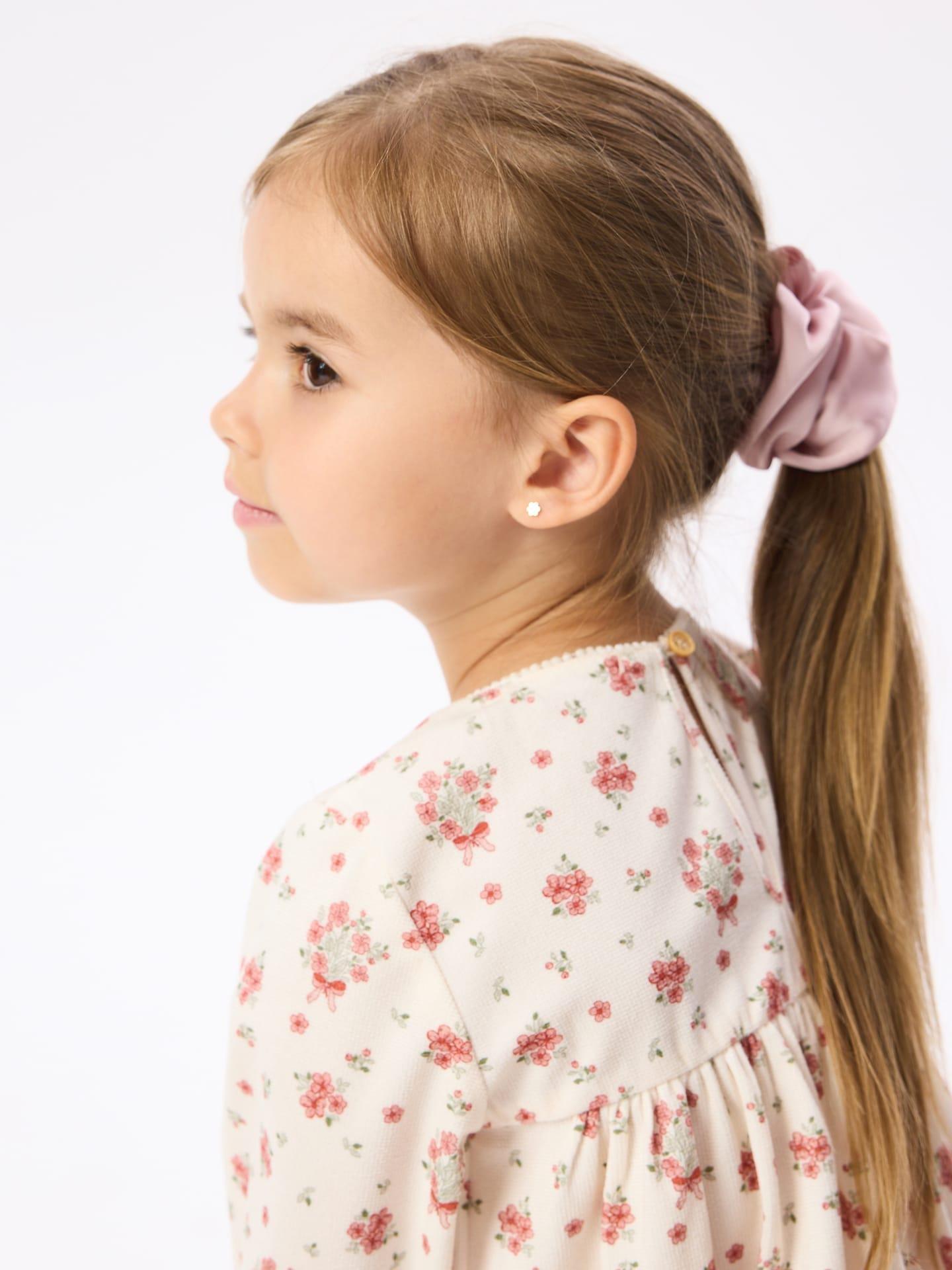 Beige Floral Dress, 7401_02P, large image number 3