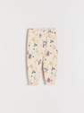 Reserved - Nude Patterned Sweatpants, Kids Girl