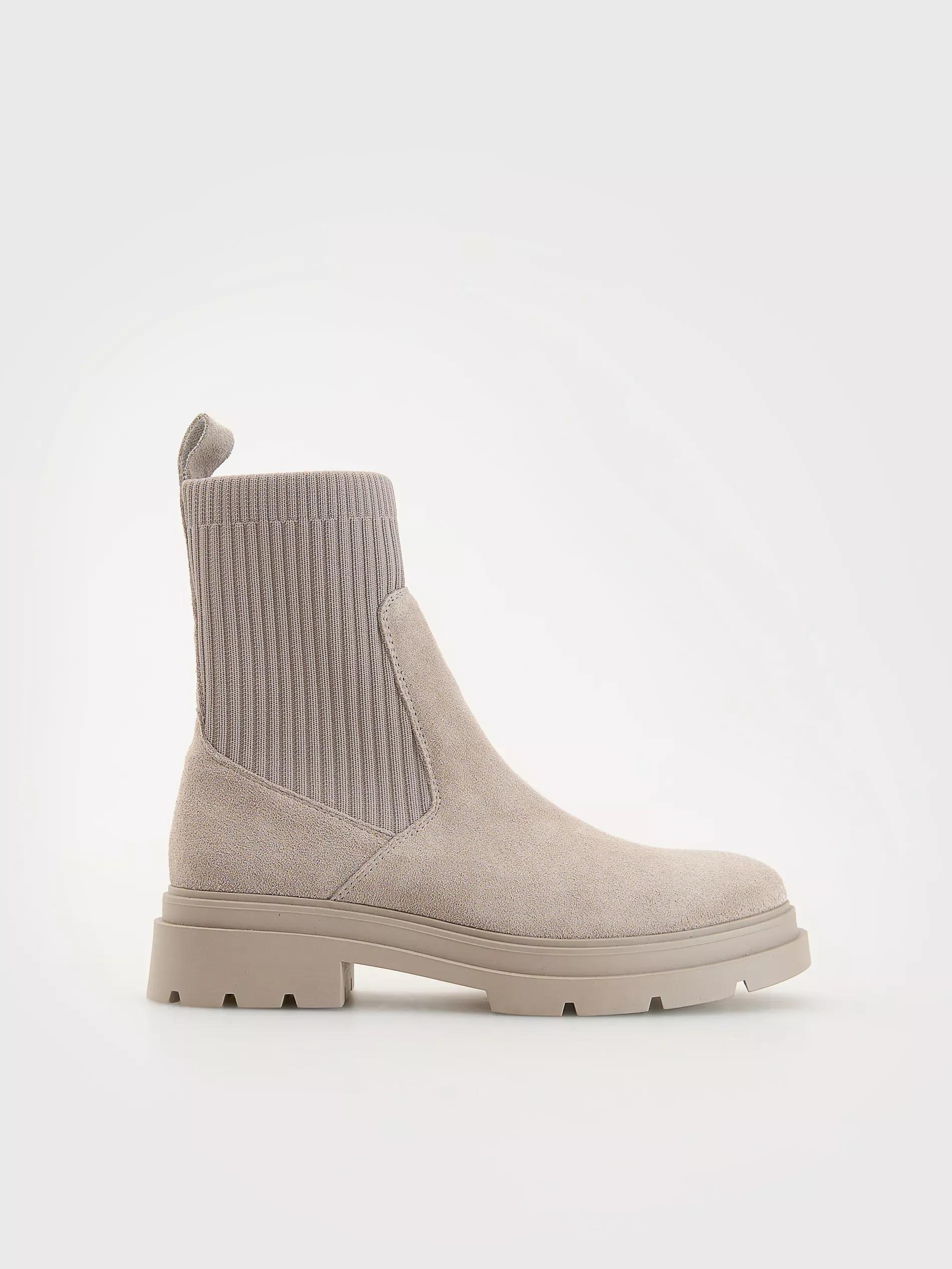 Grey Suede Ankle Boots, , large image number 1