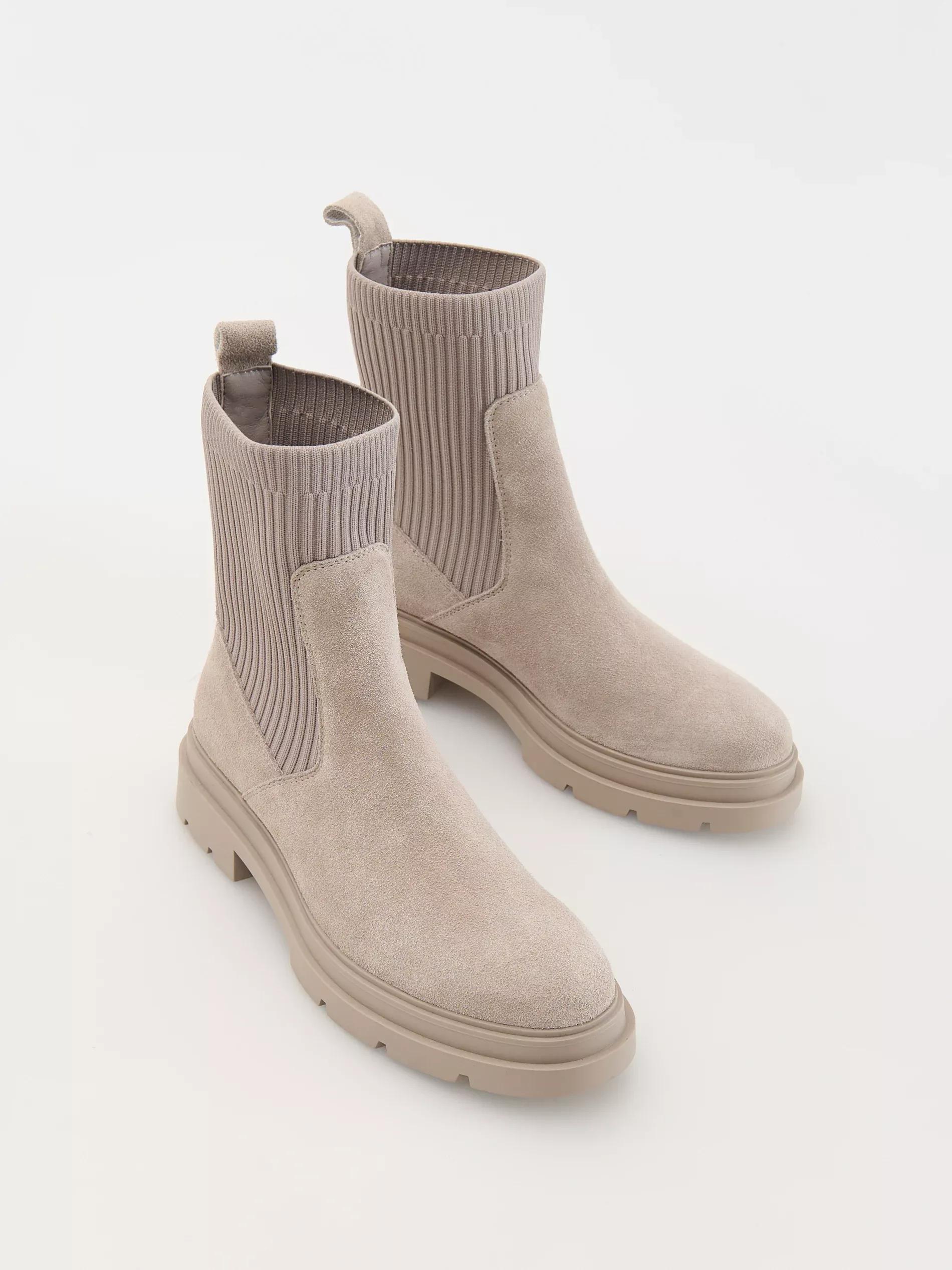 Grey Suede Ankle Boots, , large image number 2