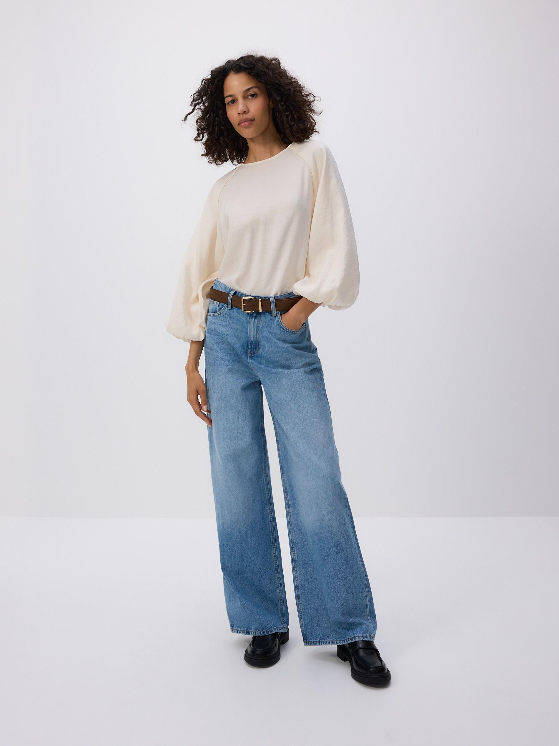Cream Modal Top, Ivory, large image number 1