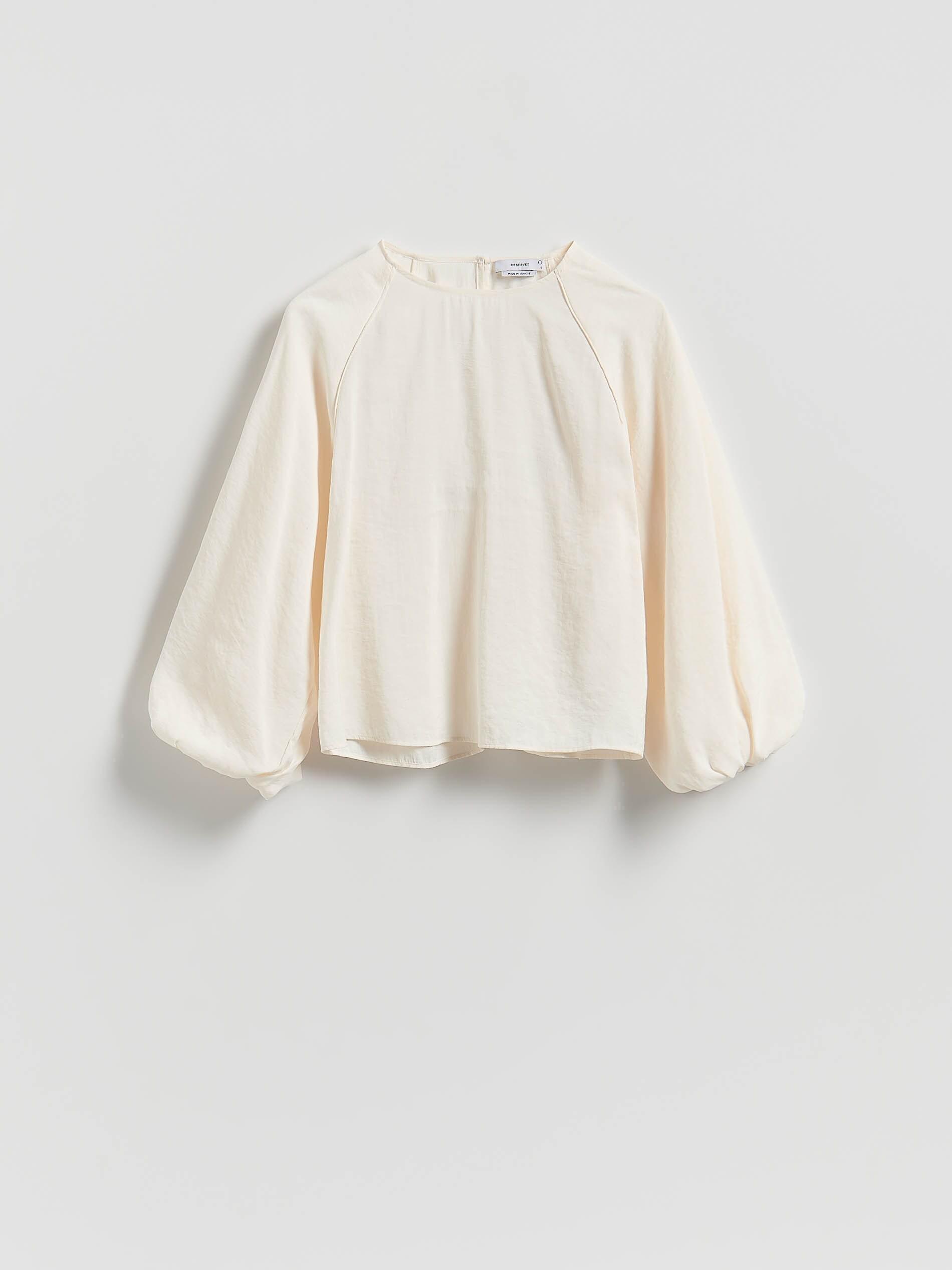 Cream Modal Top, Ivory, large image number 4