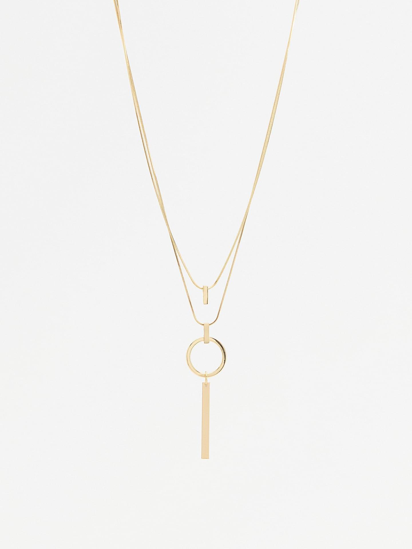 Gold Necklaces 2 Pack, Golden, large image number 0