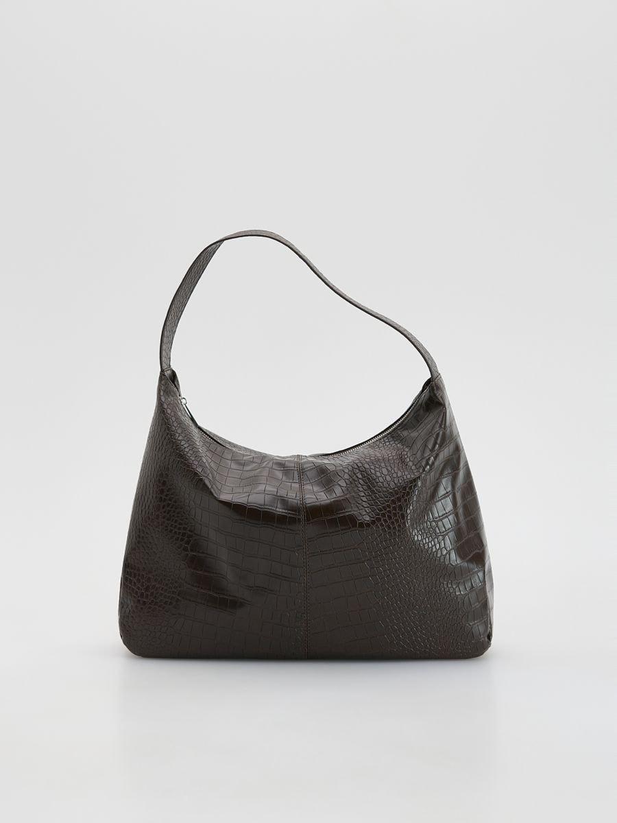 Brown Hobo Bag, Burgundy, large image number 0