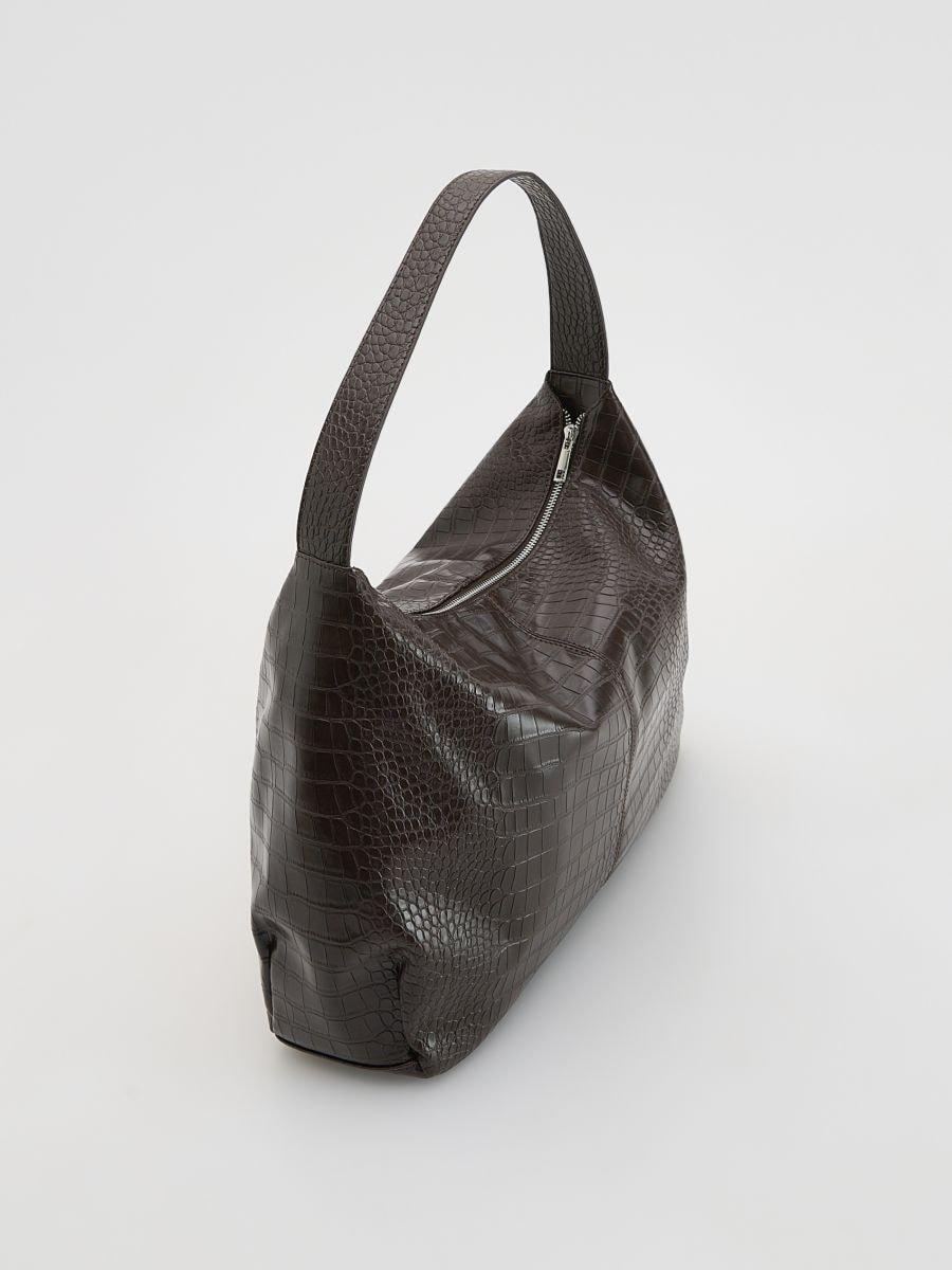 Brown Hobo Bag, Burgundy, large image number 1