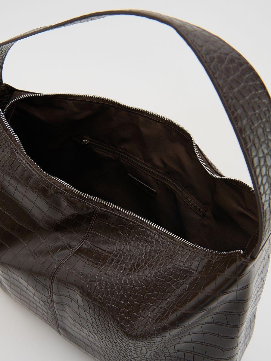 Brown Hobo Bag, Burgundy, large image number 2