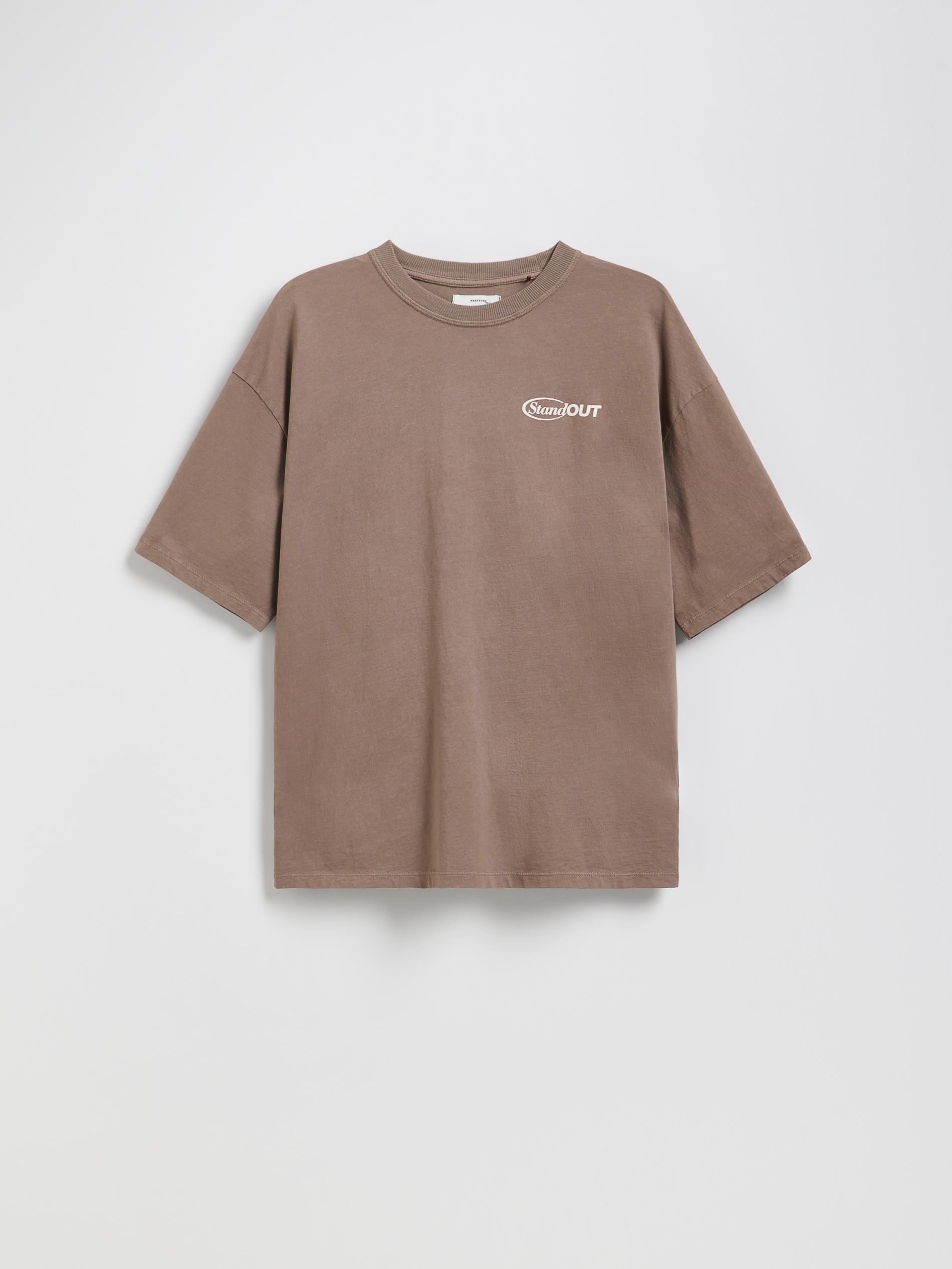 Beige Cotton T-Shirt, Beige, medium