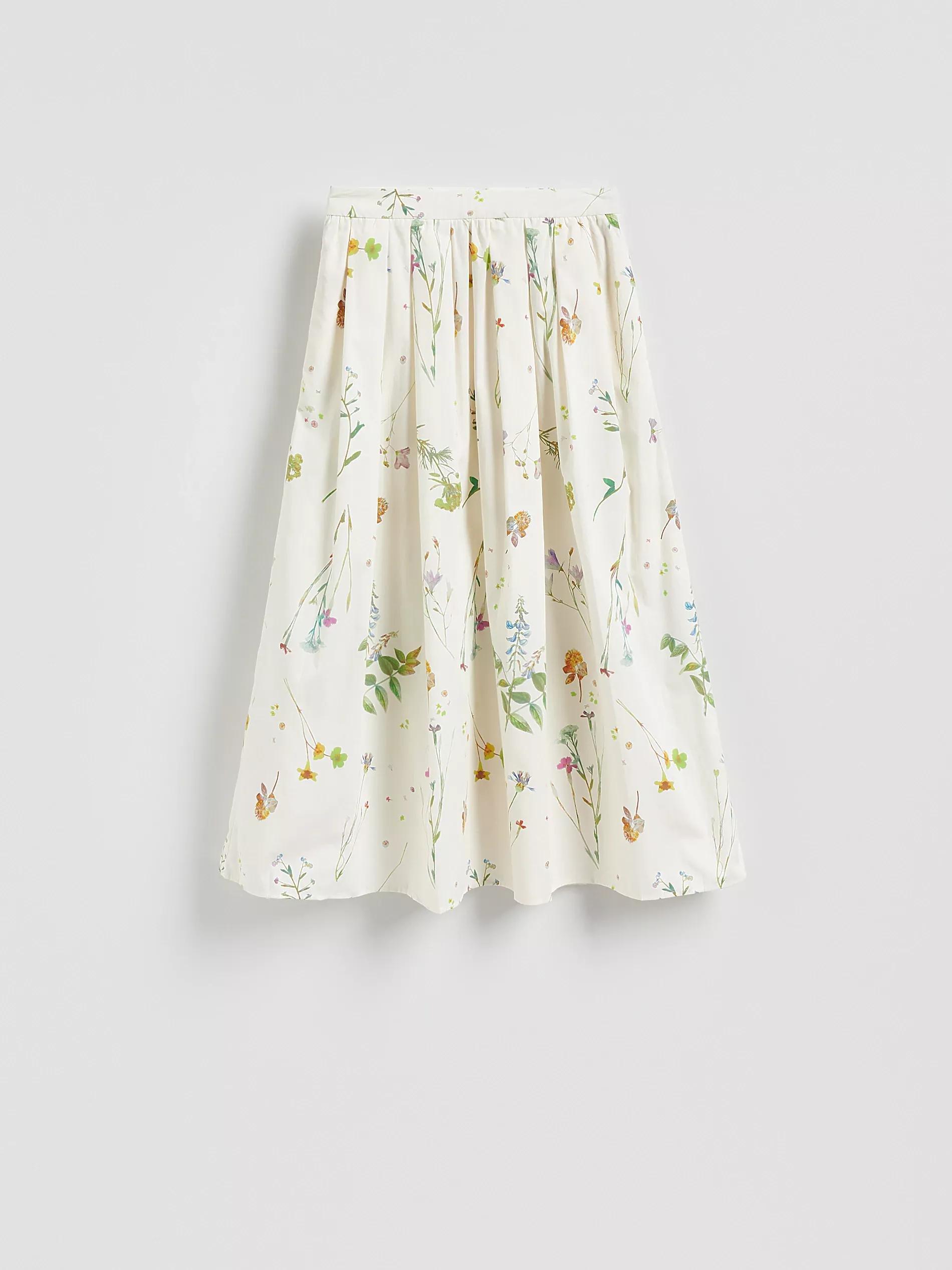 Multicolour Floral Cotton Skirt, , large image number 5