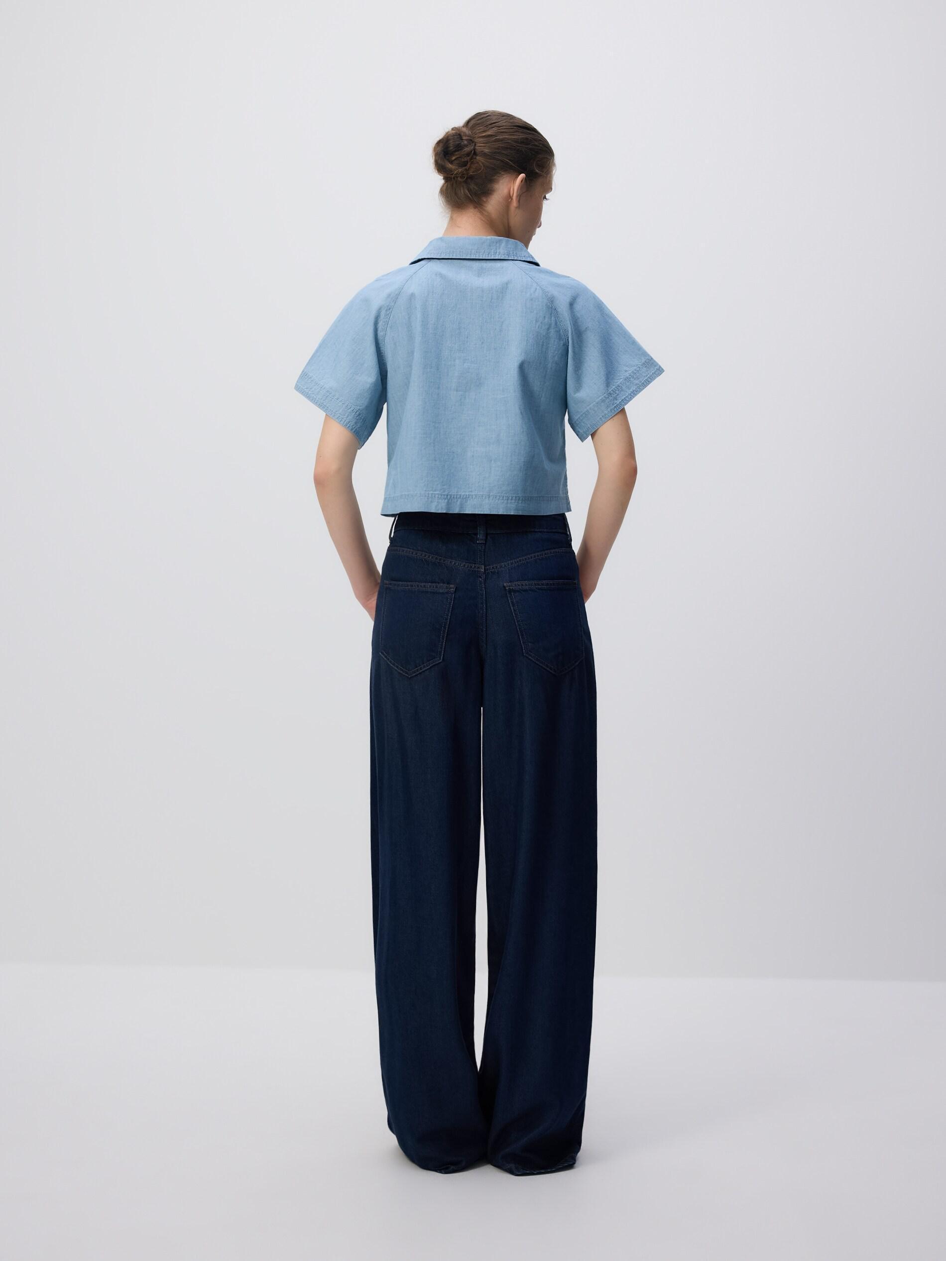 BLUE Denim shirt, Blue, large image number 3